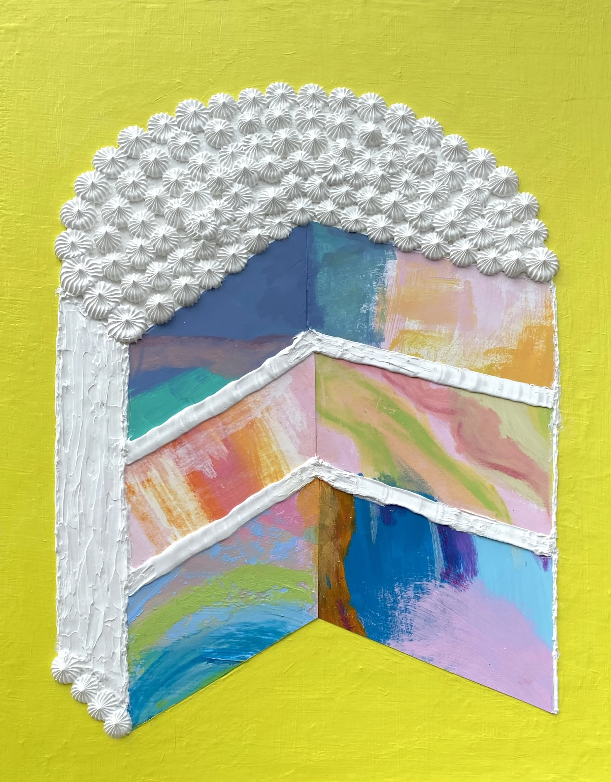 Scrumptious (11"x14" mixed media on wood panel) $80