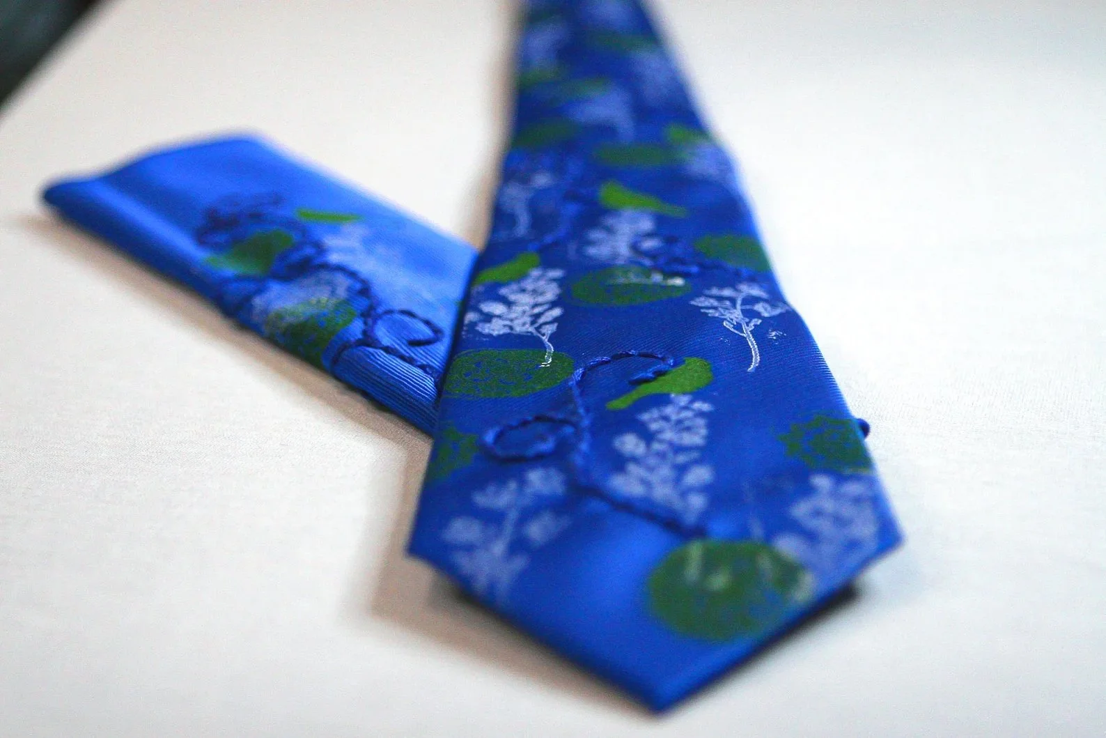Embroidered & Hand Printed Tie