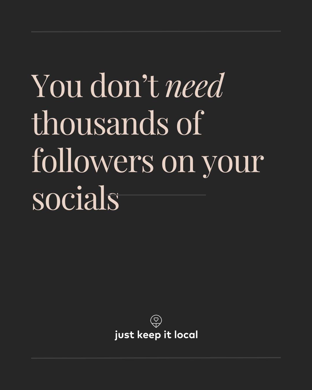 Social media is great for visibility, no question about it. But it's not where that authentic connection (or the sustainable sales) happen.
 
Your email list, that's different. Not a grid post that disappears into the ether. Not a story at the mercy 