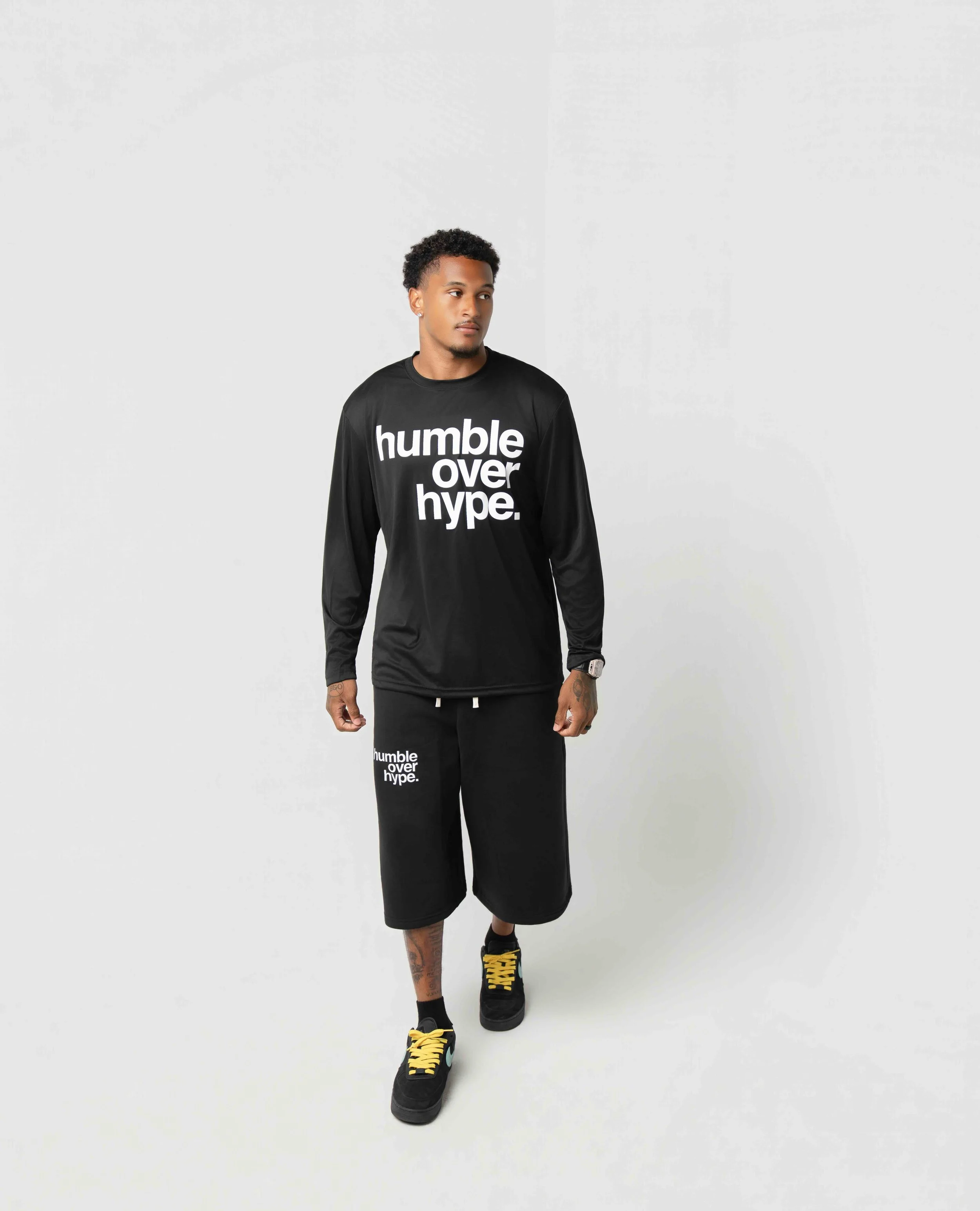 Relaxed Drawstring Three-quarter Sweatpants