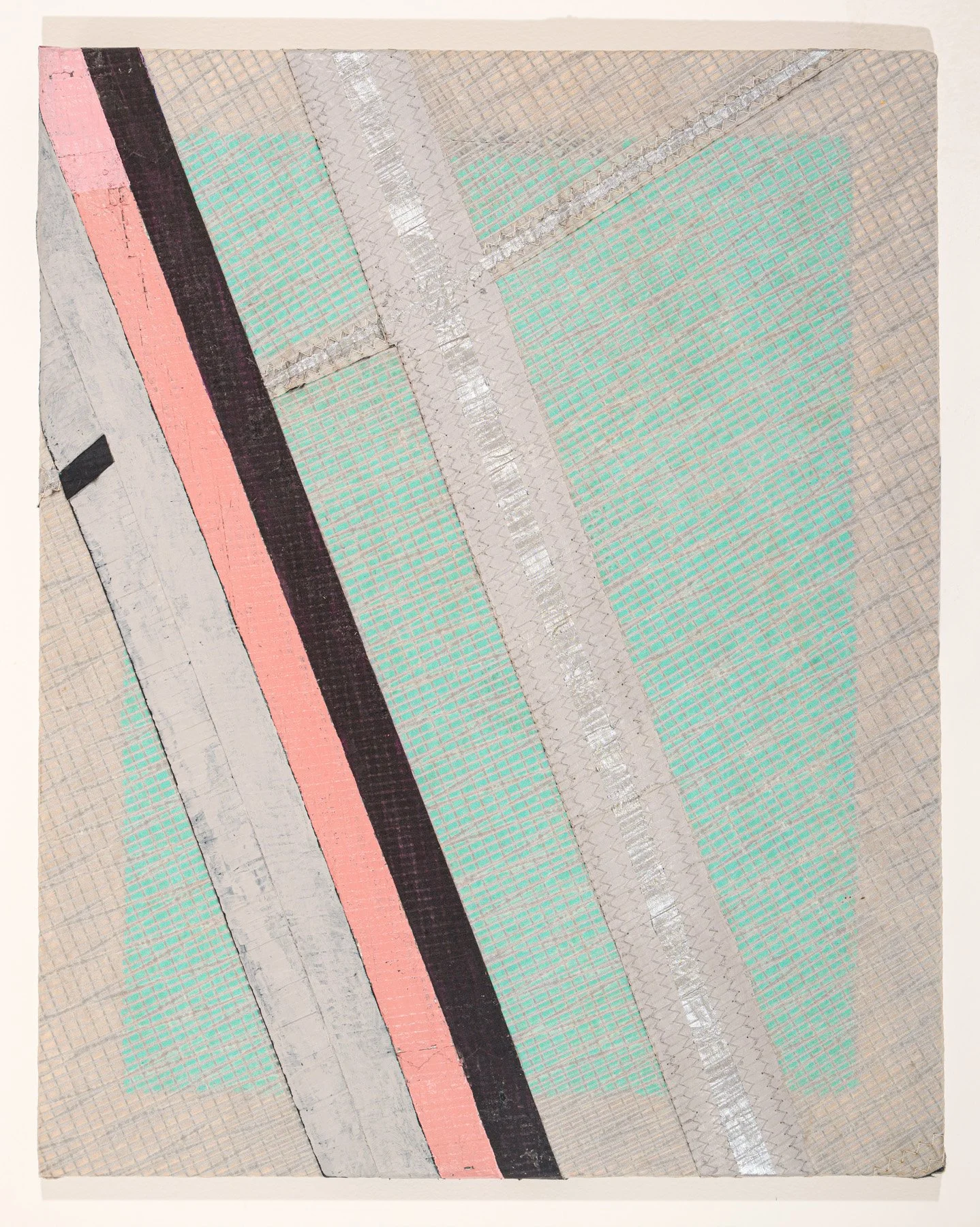 Untitled, 2026 
Acrylic & sail tape on composite sail material
20 x 16