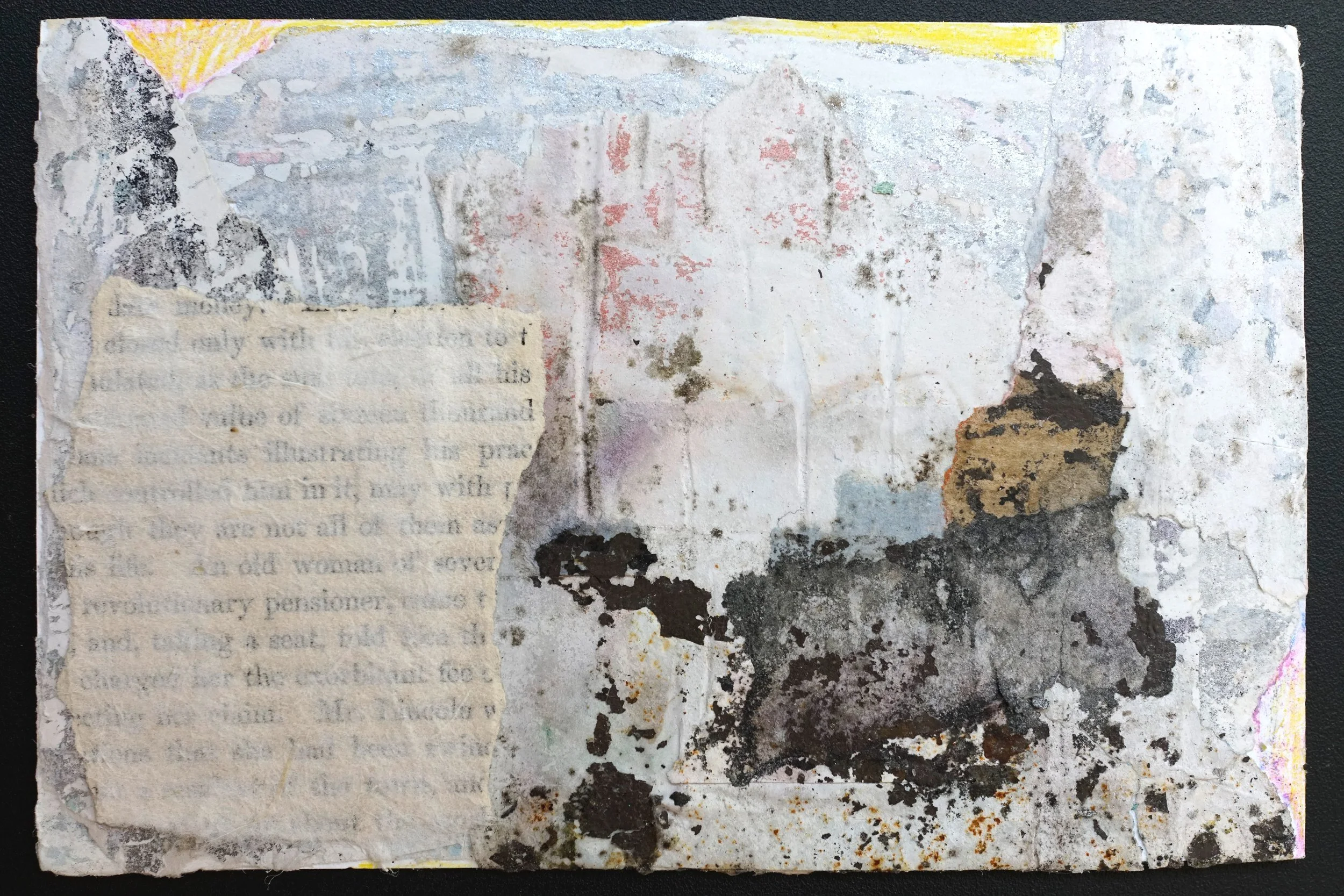 Memory Block, 2024
Collage made of found paper and watercolor pencil
4 x 6 inches