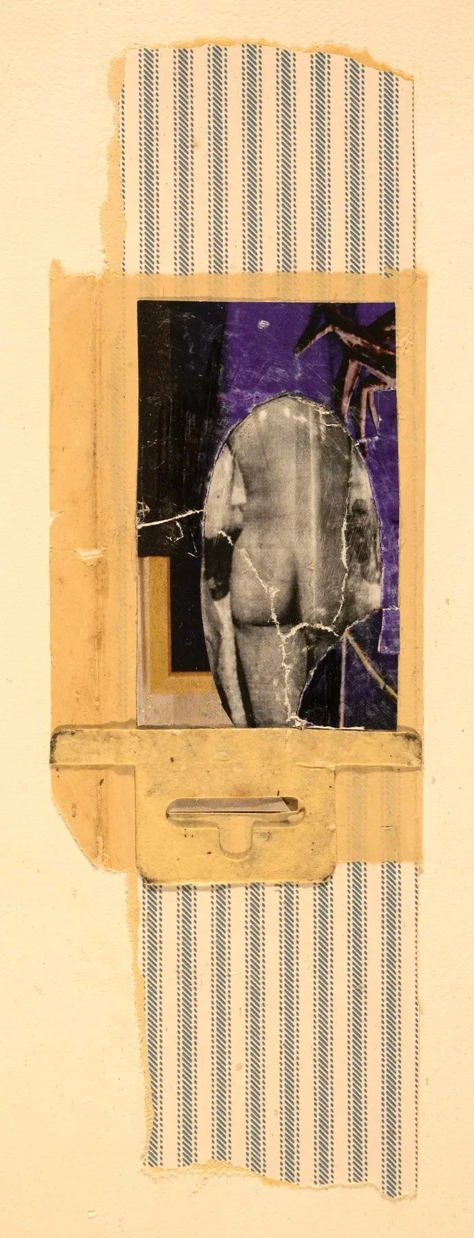 Untitled, 2026, Collage on paper, Image Size: 9.5 x 3.125 inches, Paper size: 12.75 x 9.25 inches