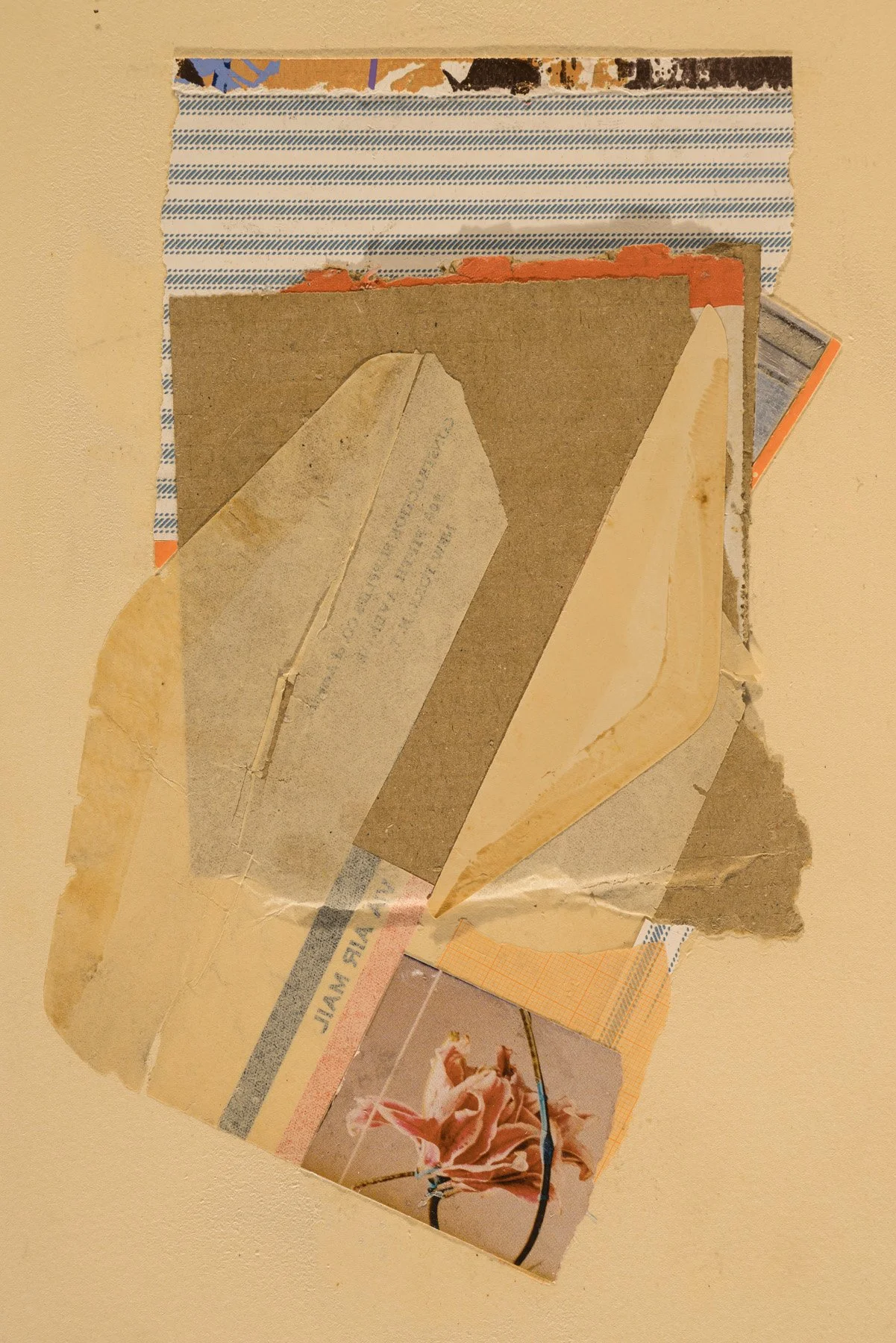 Untitled, 2026, Collage on rag paper, Image Size: 10.125 x 6.5 inches, Paper size: 13 x 8.25 inches
