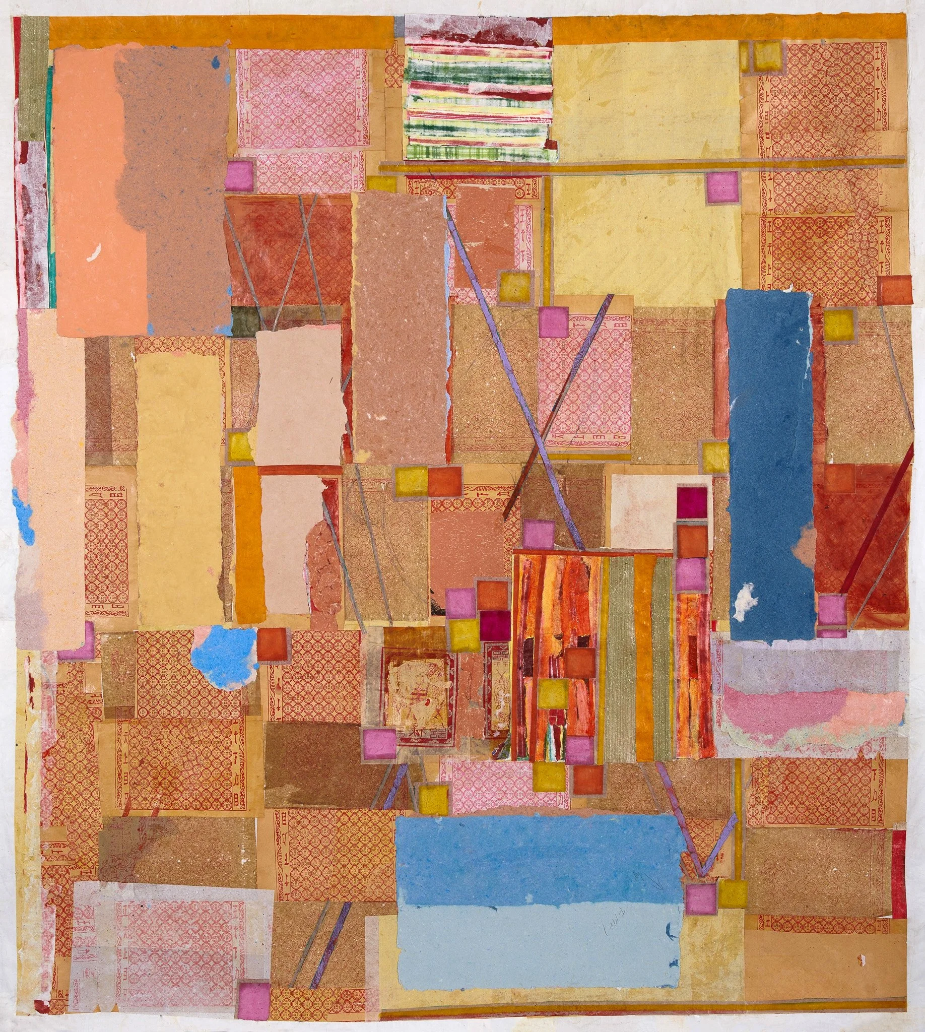 2024
Collage (handmade paper, acrylic, graphite, Joss papers) on rice paper 