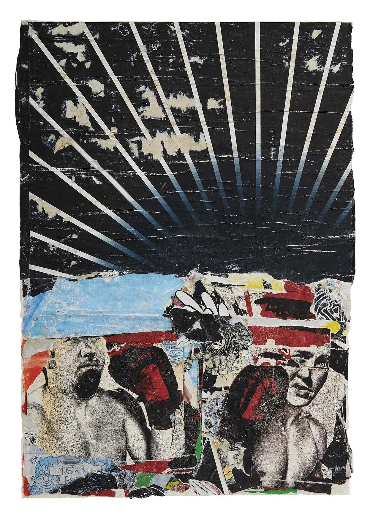 Boxers, 2024
collage on rice paper
23.5 x 17 inches