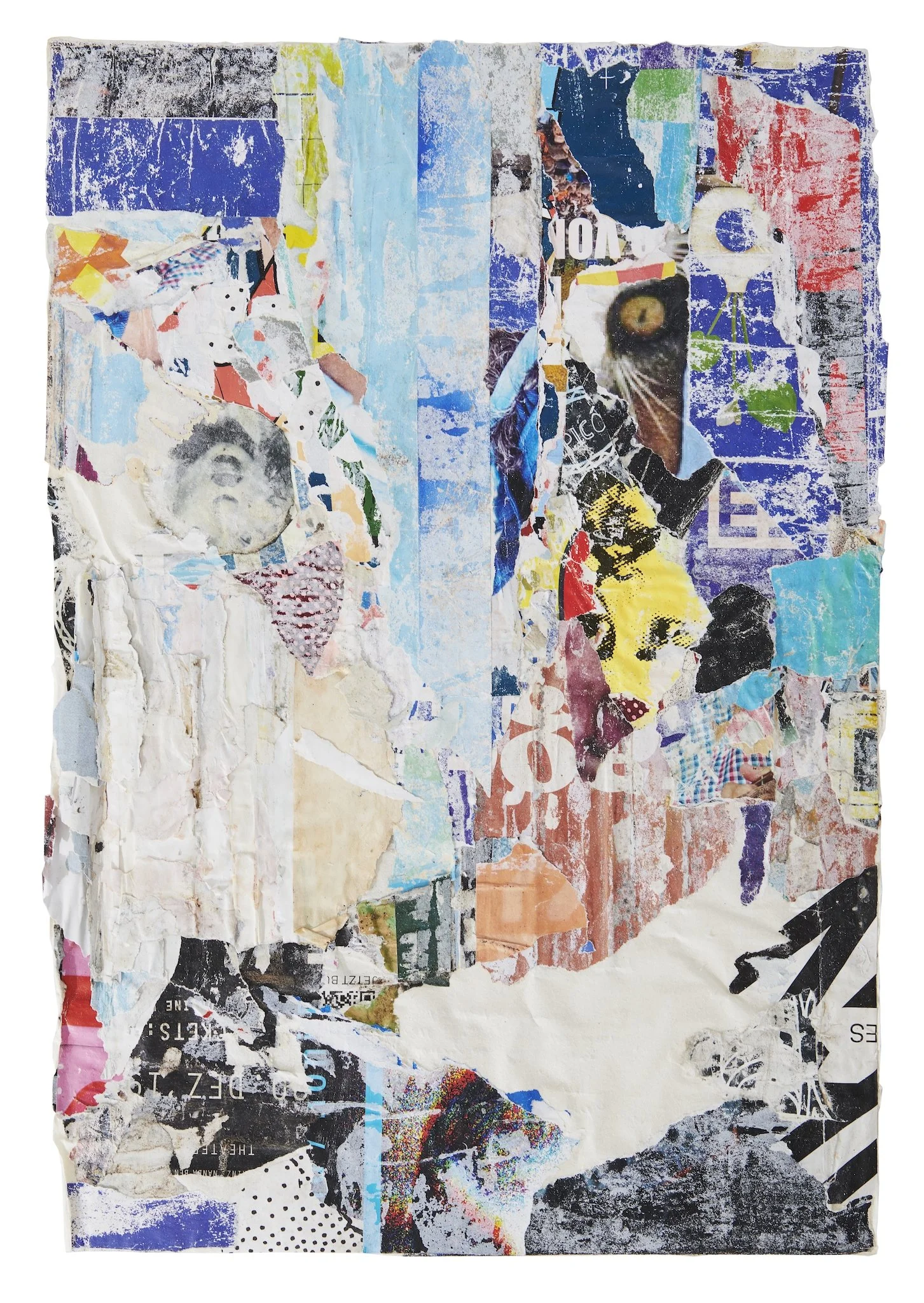 From the Streets of Berlin, 2024
collage on rice paper 
23.25 x 16.75 inches