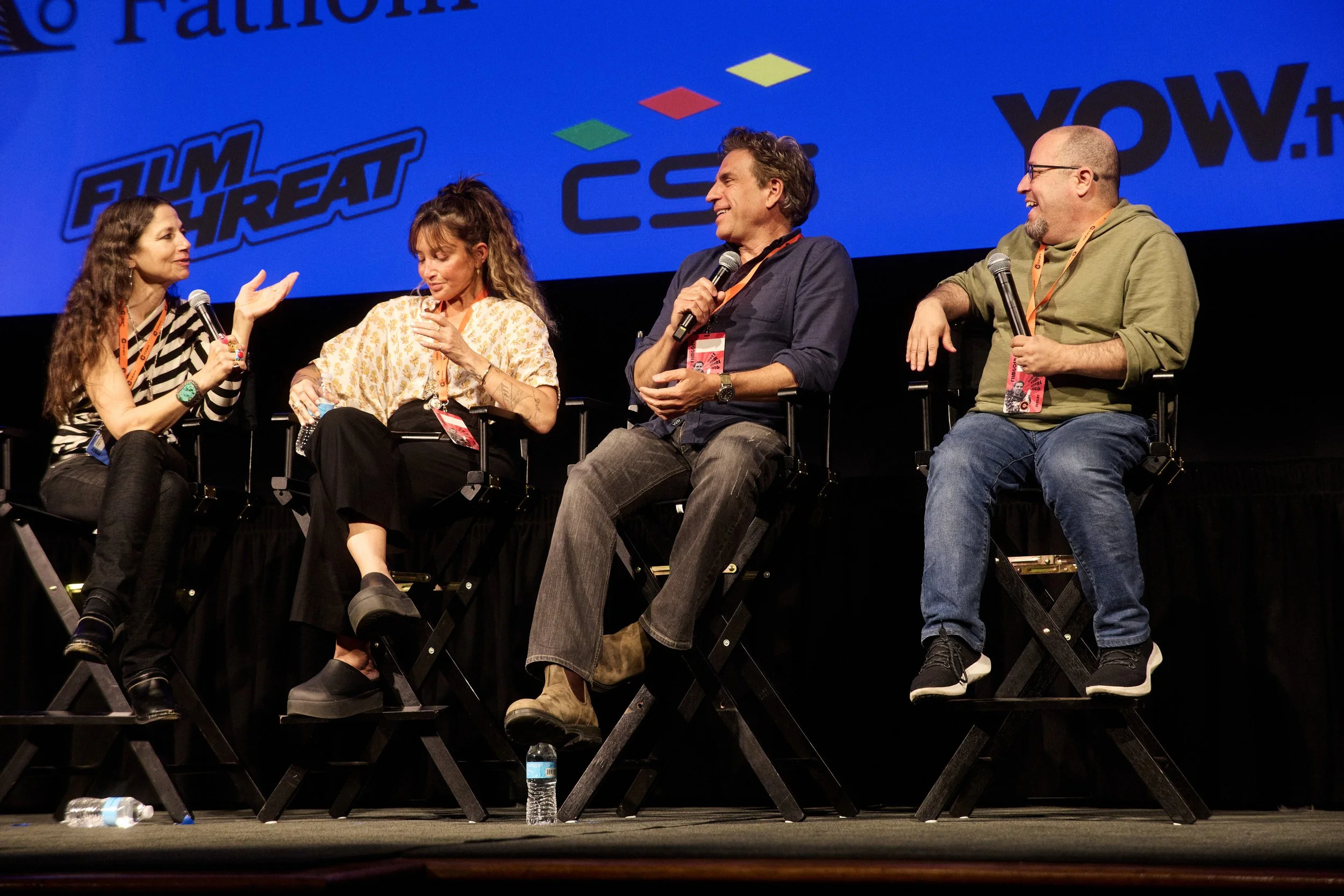 C23FF Founder Justine Bateman, CREDO 23 Council Member, Cinematographer and Director Reed Morano, writer Chris Rossi, and producer Matt Tauber. (Photo by Steven Meiers Dominguez)