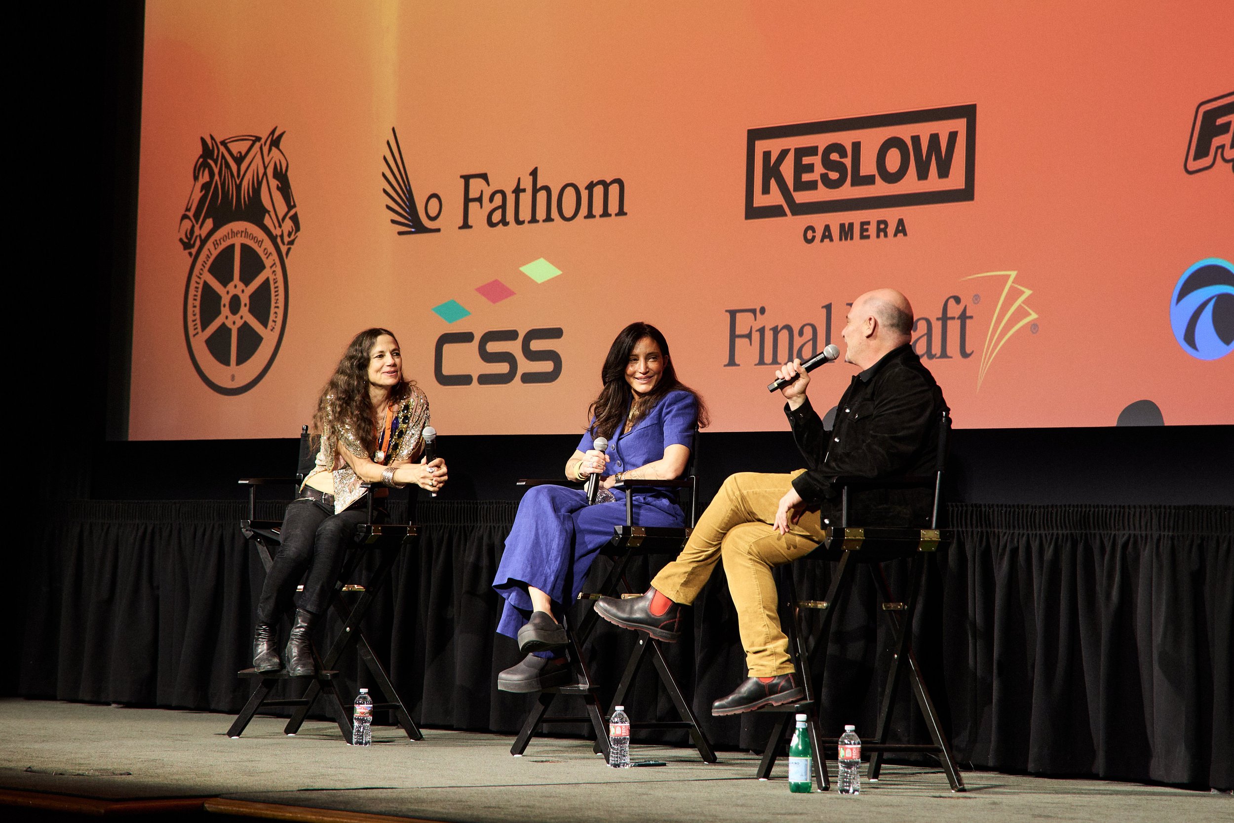 C23FF Festival Director Justine Bateman, CREDO 23 Council members Reed Morano and Matthew Weiner. Photo by Steven Meiers Dominguez