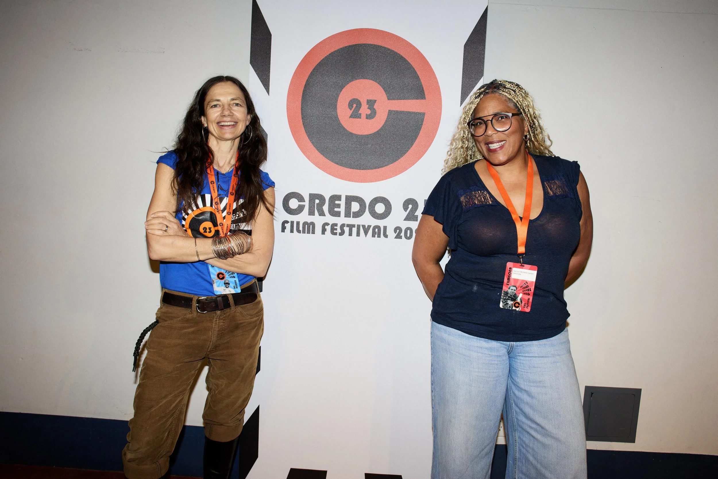 C23FF Founder Justine Bateman with SAGIndie's Darrien Michele Gipson. (Photo by Steven Meiers Dominguez)