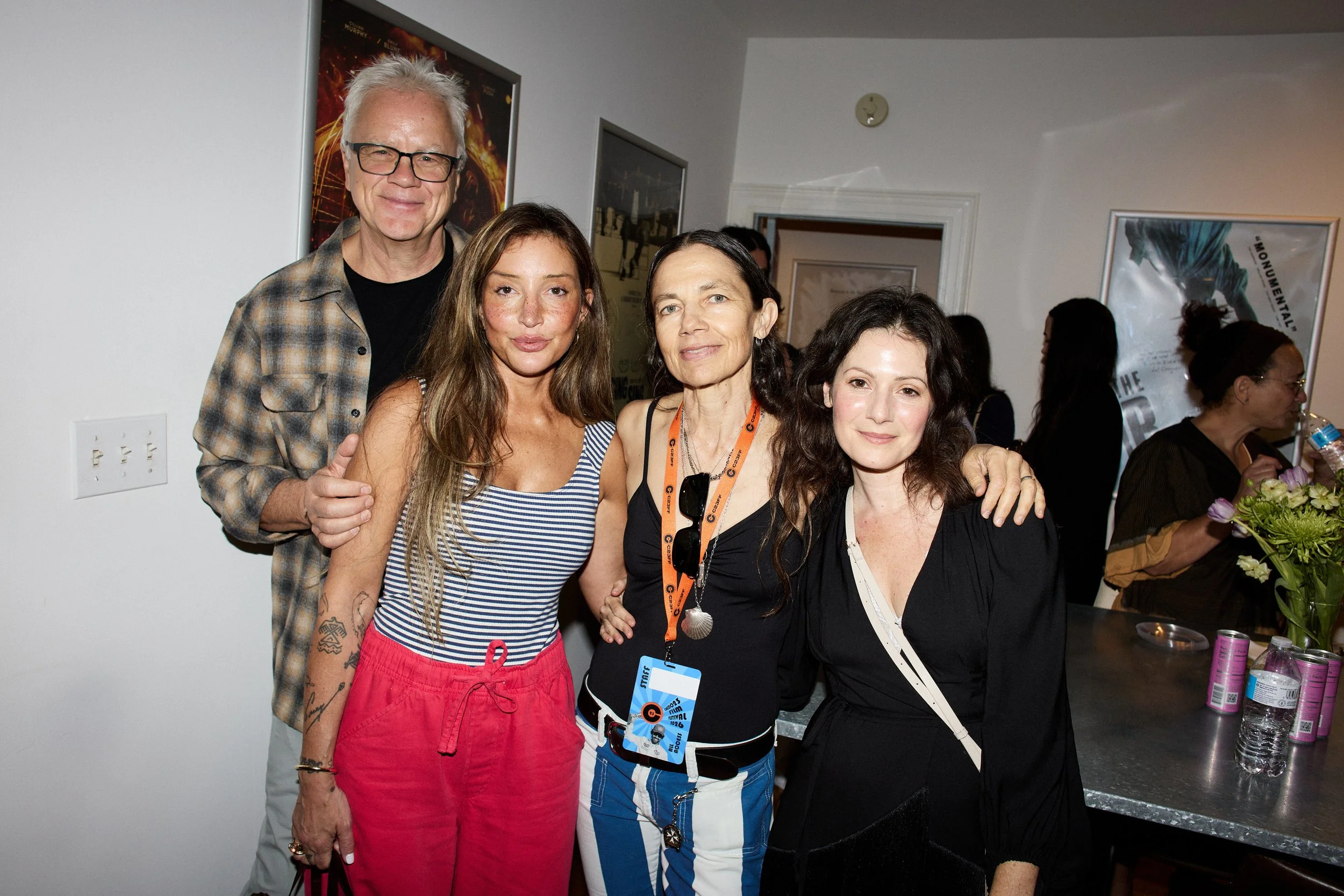 Actor and Actors’ Gang Co-Founder Tim Robbins, Director and Cinematographer Reed Morano, Filmmaker and CREDO 23 Film Festival Founder Justine Bateman, actress Aleksa Palladino. (Photo by Steven Meiers Dominguez)