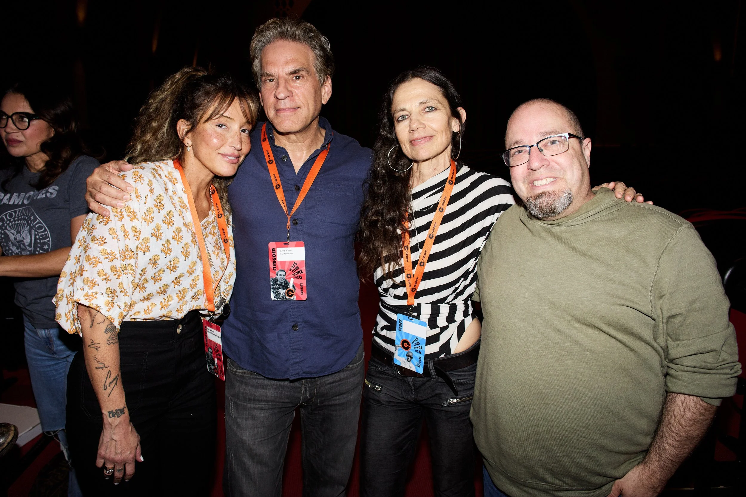 CREDO 23 Council Member, Cinematographer and Director Reed Morano, writer Chris Rossi, C23FF Founder Justine Bateman, and producer Matt Tauber. (Photo by Steven Meiers Dominguez)