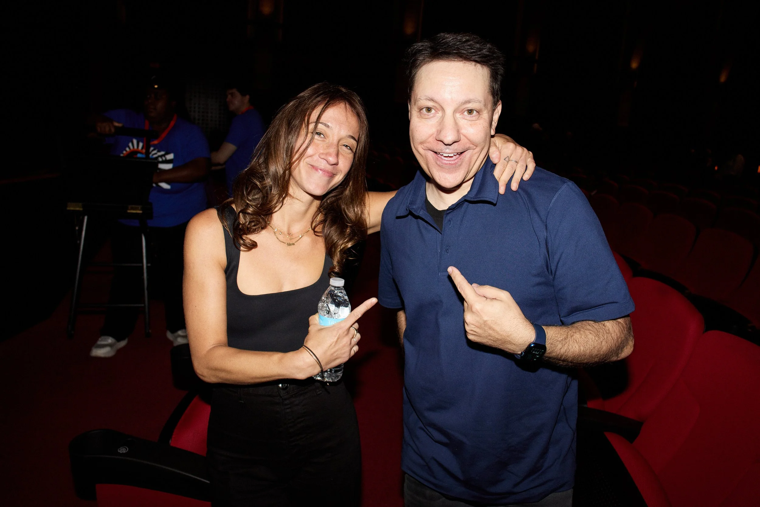 Actress Stella Maeve and writer Chris Bergoch. (Photo by Steven Meiers Dominguez)