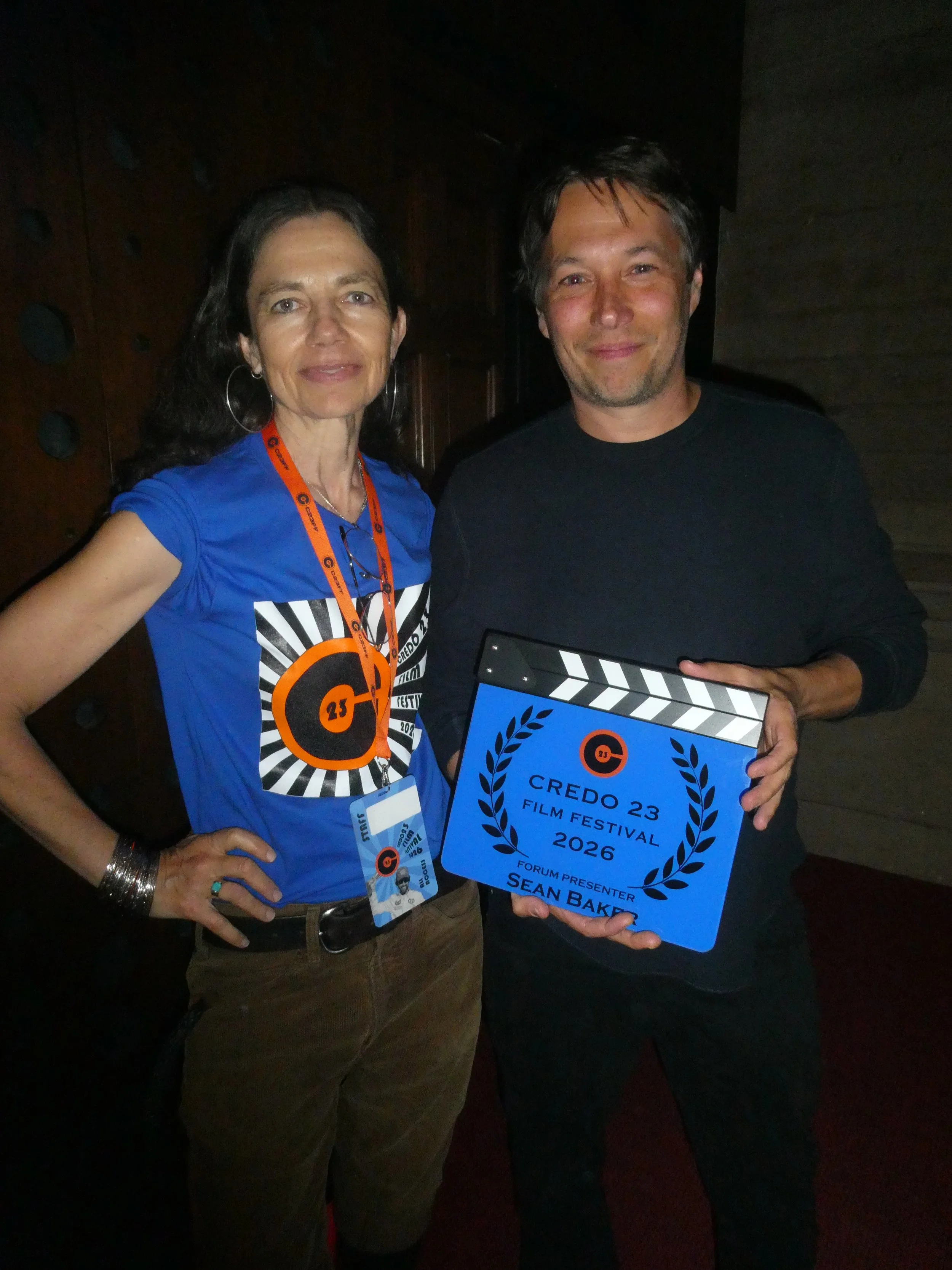 C23FF Founder Justine Bateman with filmmaker Sean Baker. (Photo by Barry King)