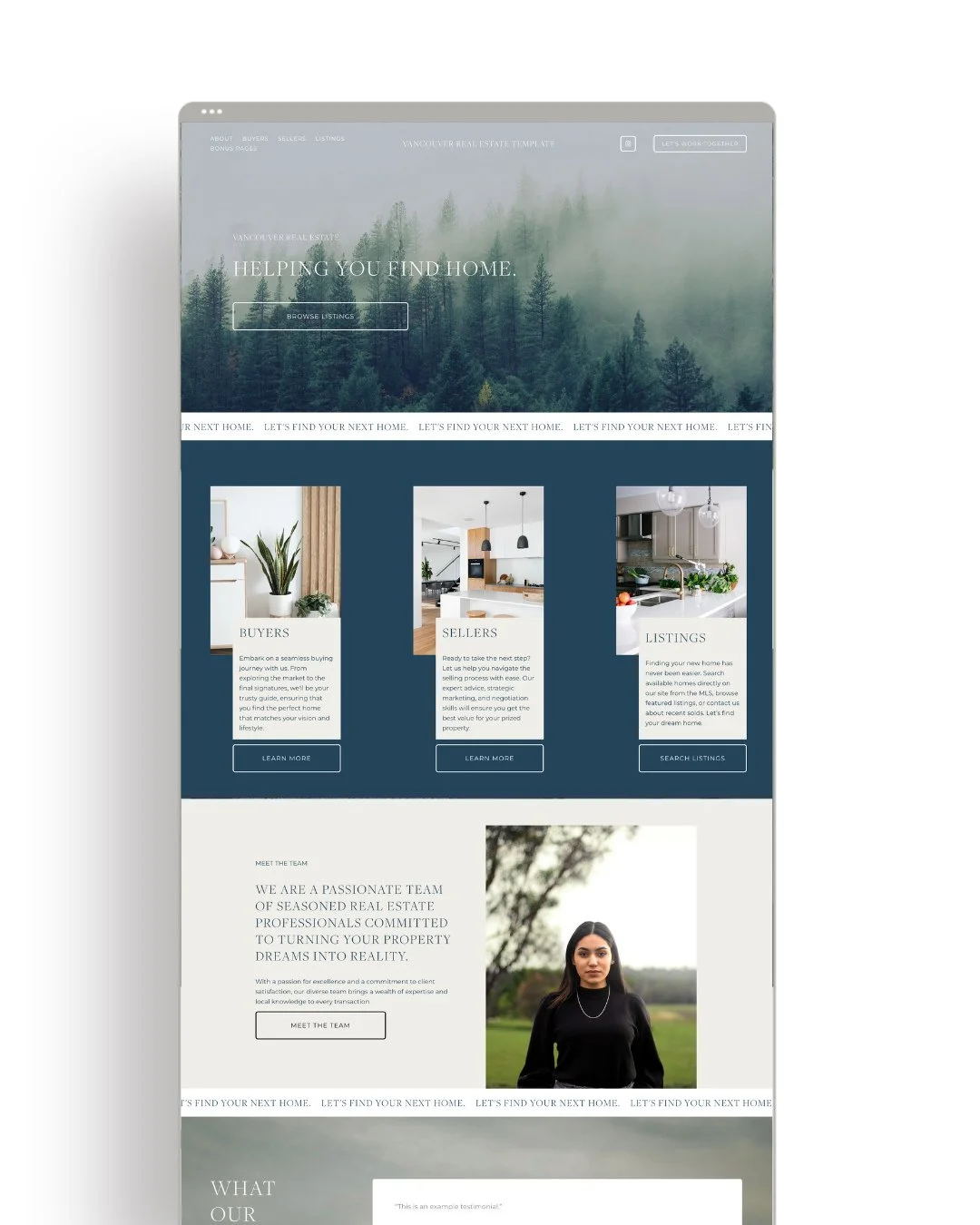 Real estate websites don&rsquo;t need to be complicated. Here&rsquo;s how we transformed a template into a brand-forward site that actually converts.⁠
⁠
Clean. Easy. Intentional.⁠
⁠
We're ready when you are! Book a website demo now. ⁠
⁠
#websitedesig