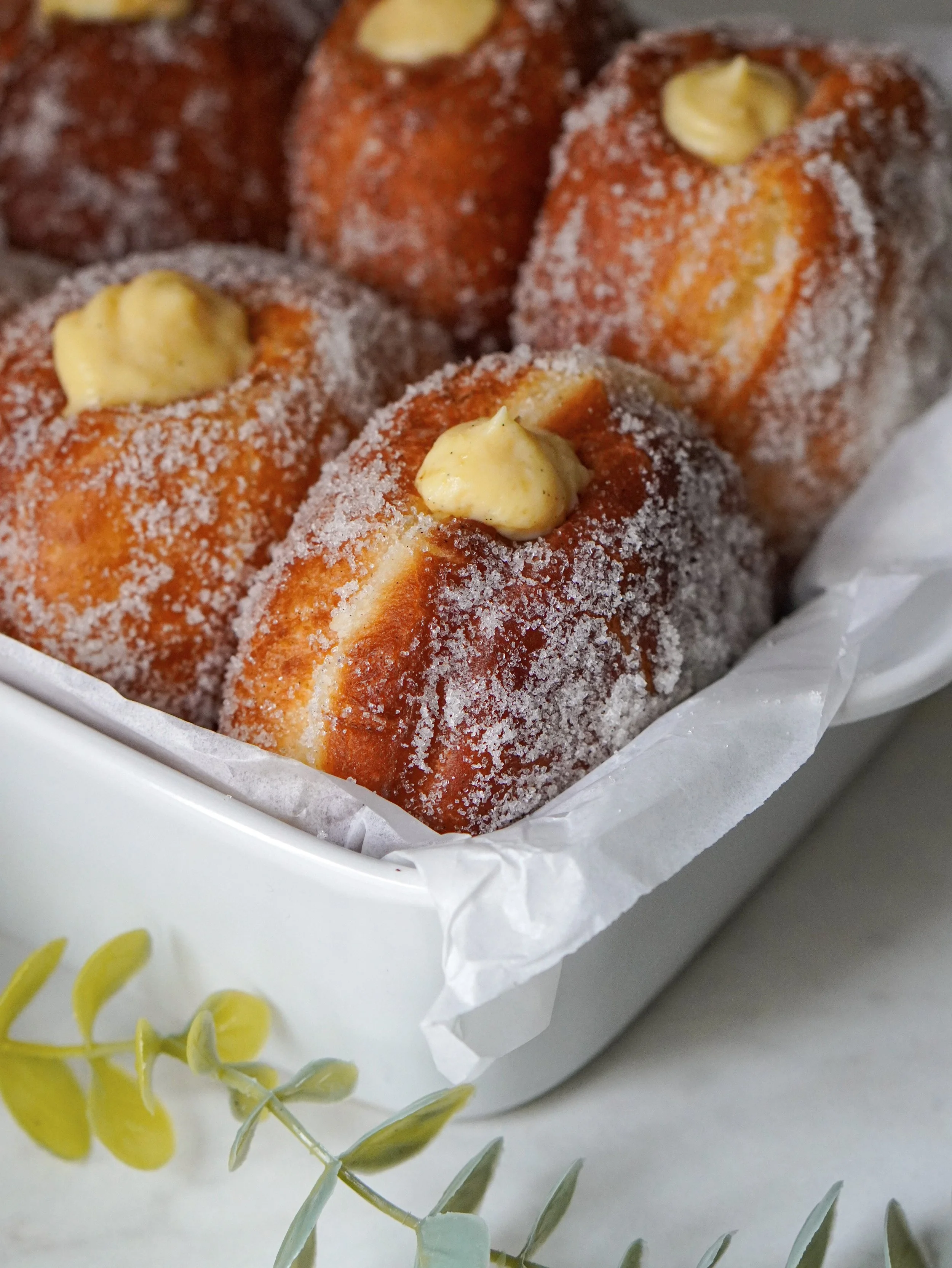 Vanilla Cream filled Bomboloni
