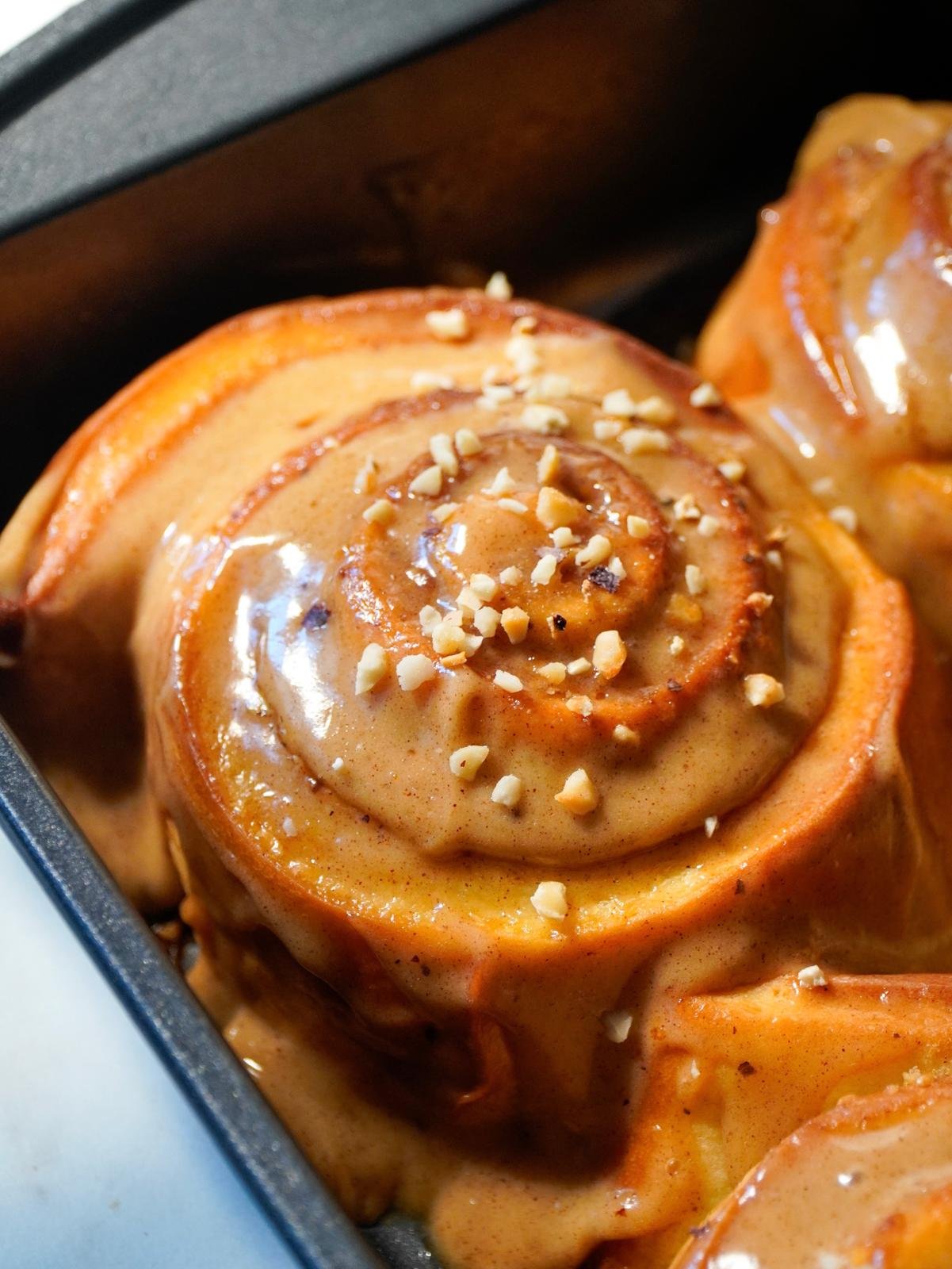 Hazelnut Cinnamon Rolls