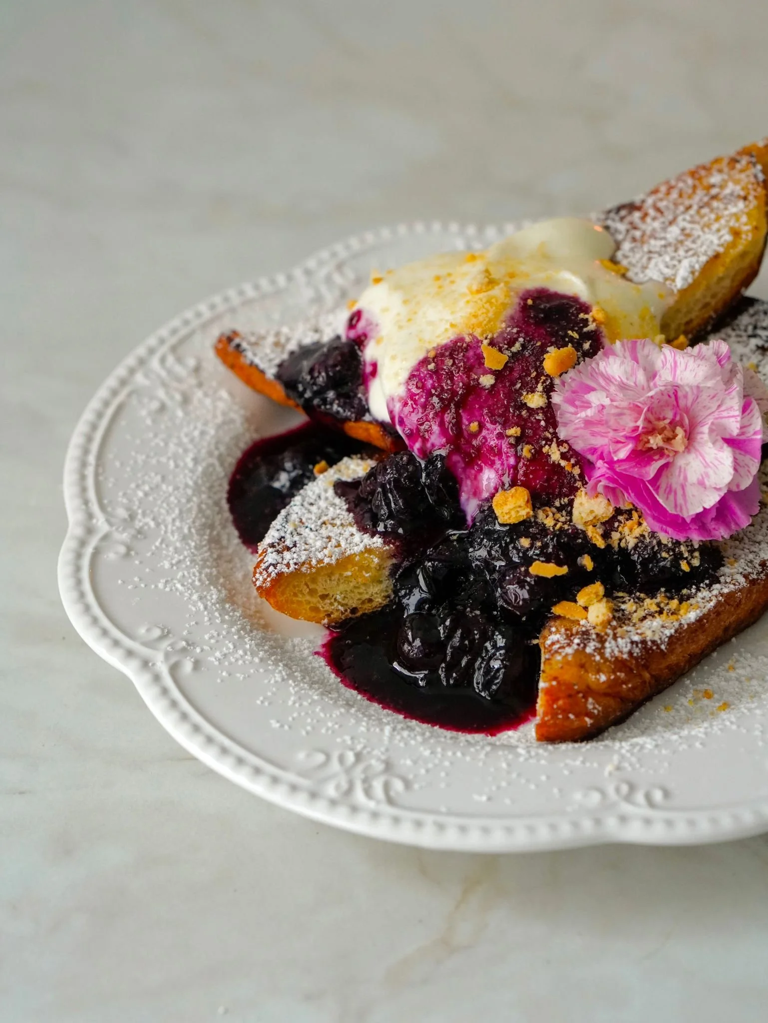 Blueberry Cheesecake inspired French Toast