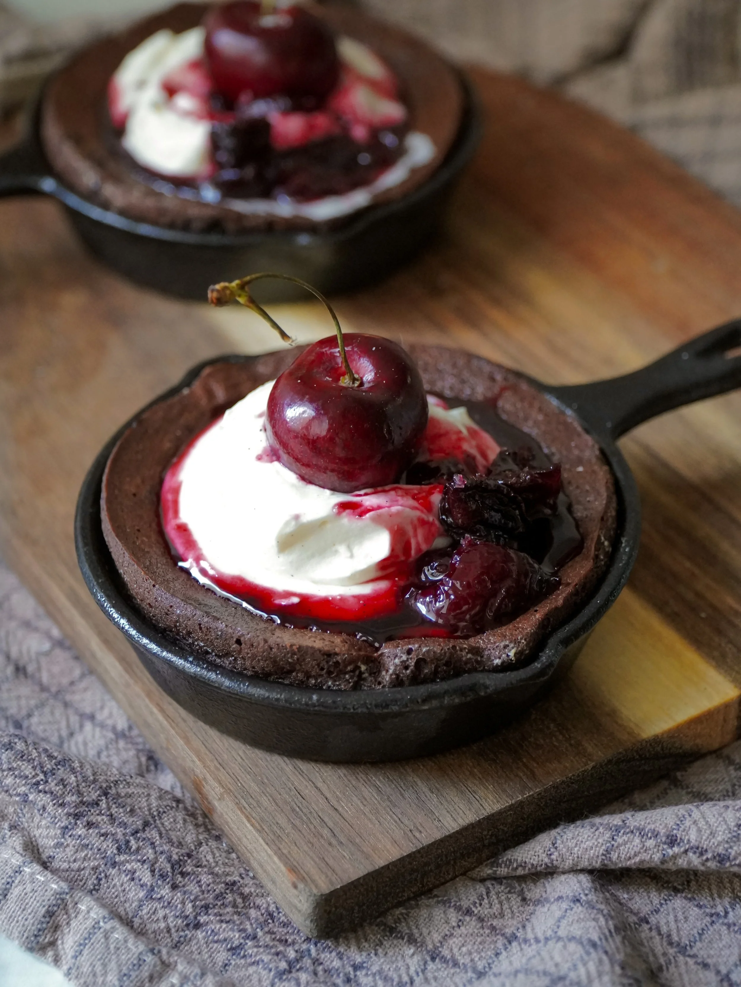 Skillet Brownie for Two