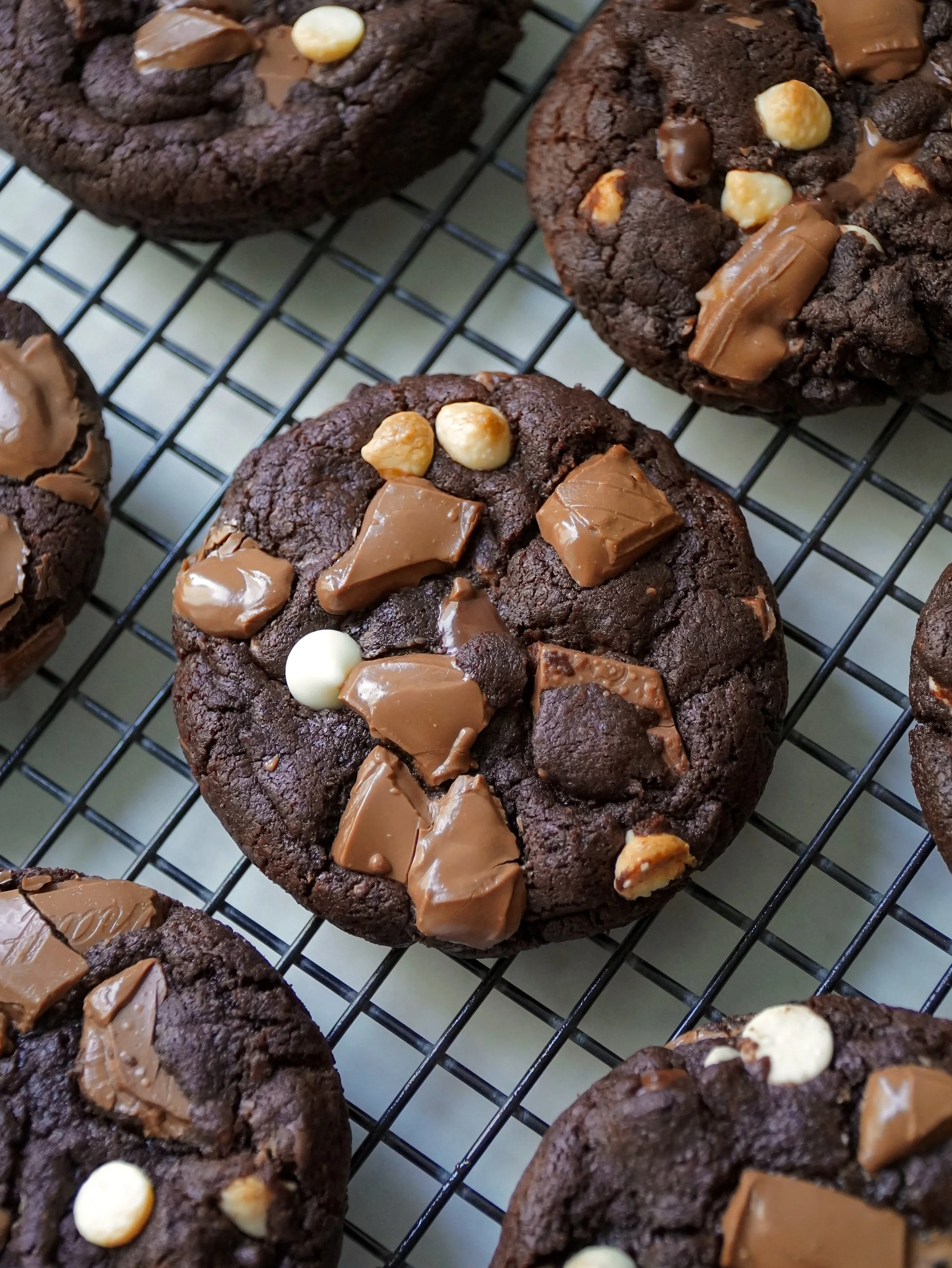 Triple Chocolate Cookies