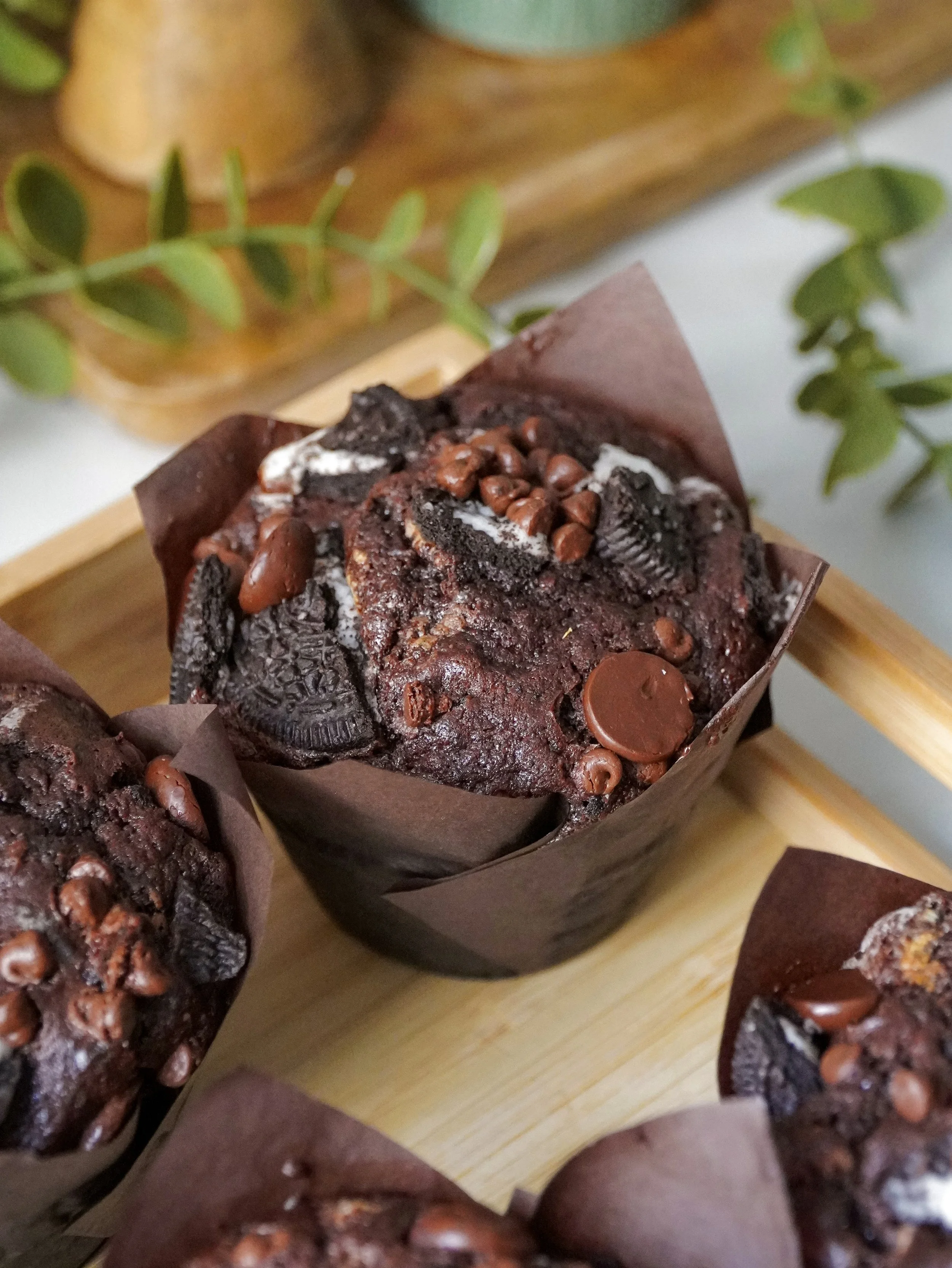 Chocolate Oreo Muffins