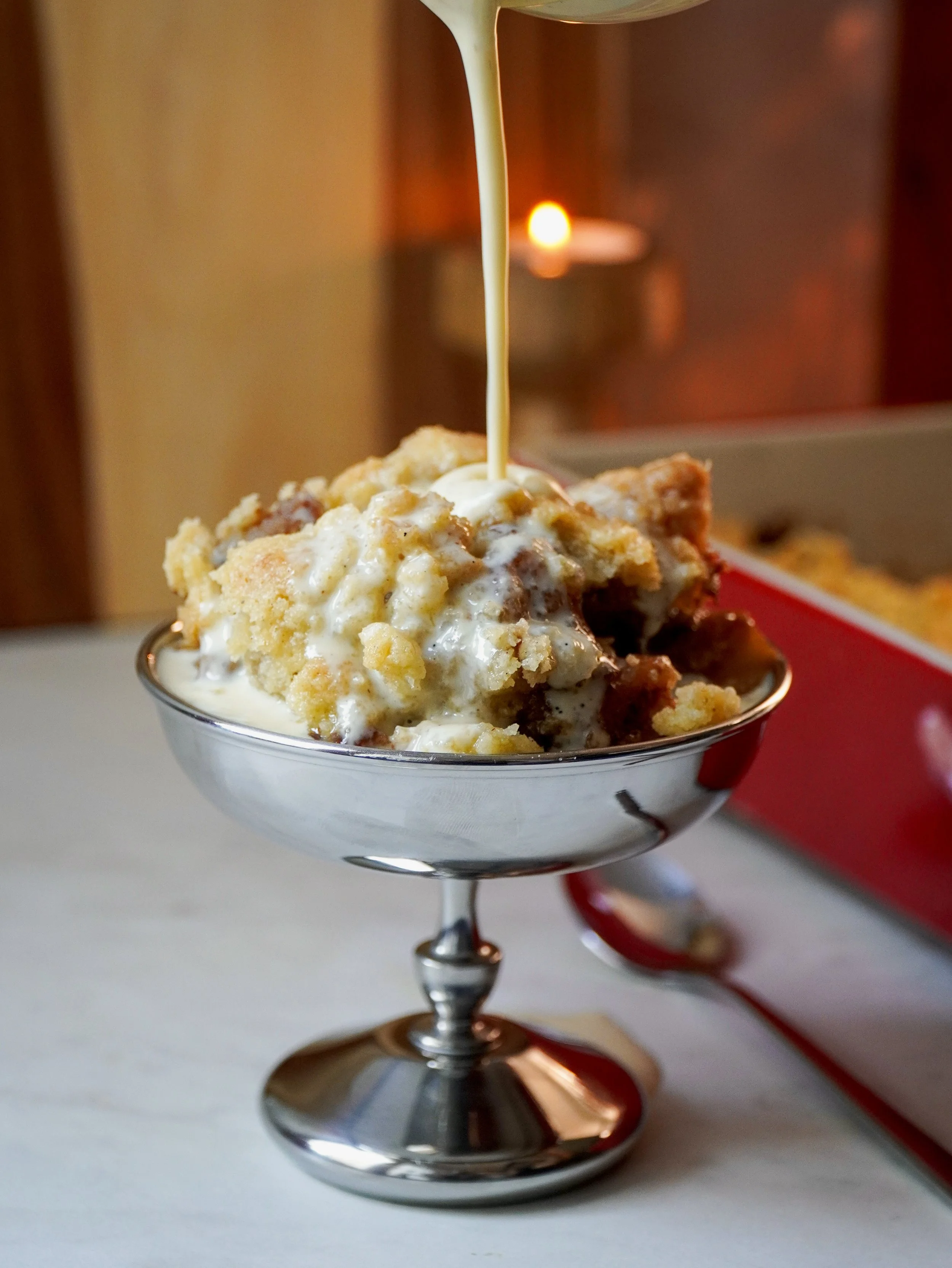 Apple Crumble with Vanilla Custard