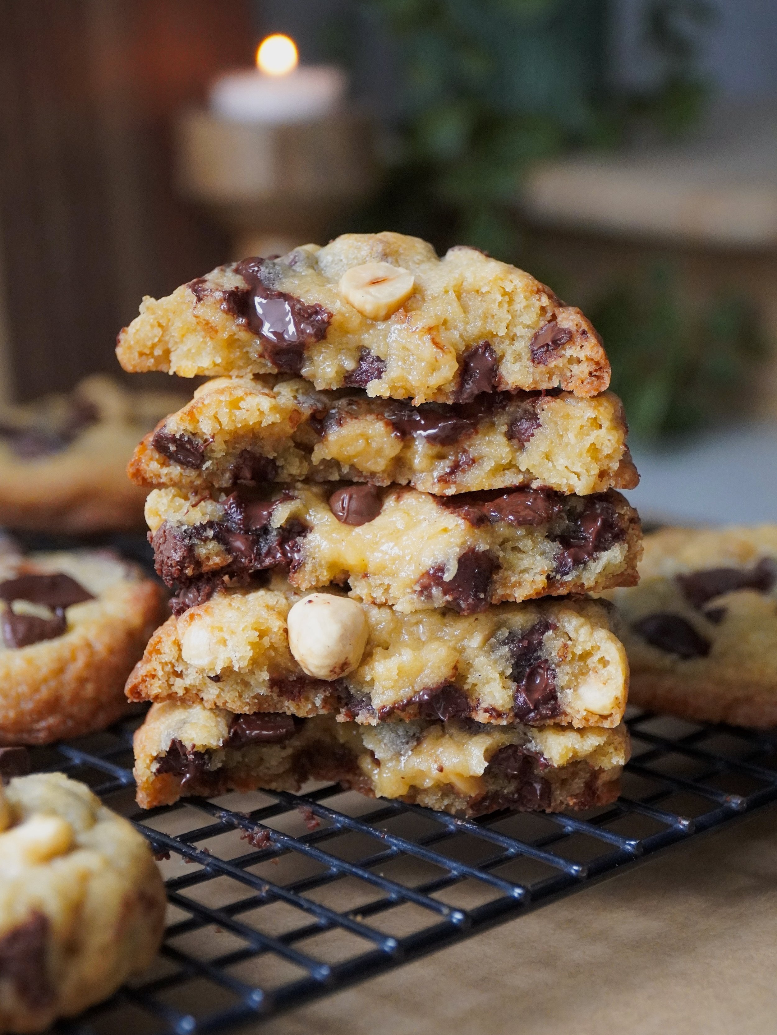 Chocolate Chip Hazelnut Cookies