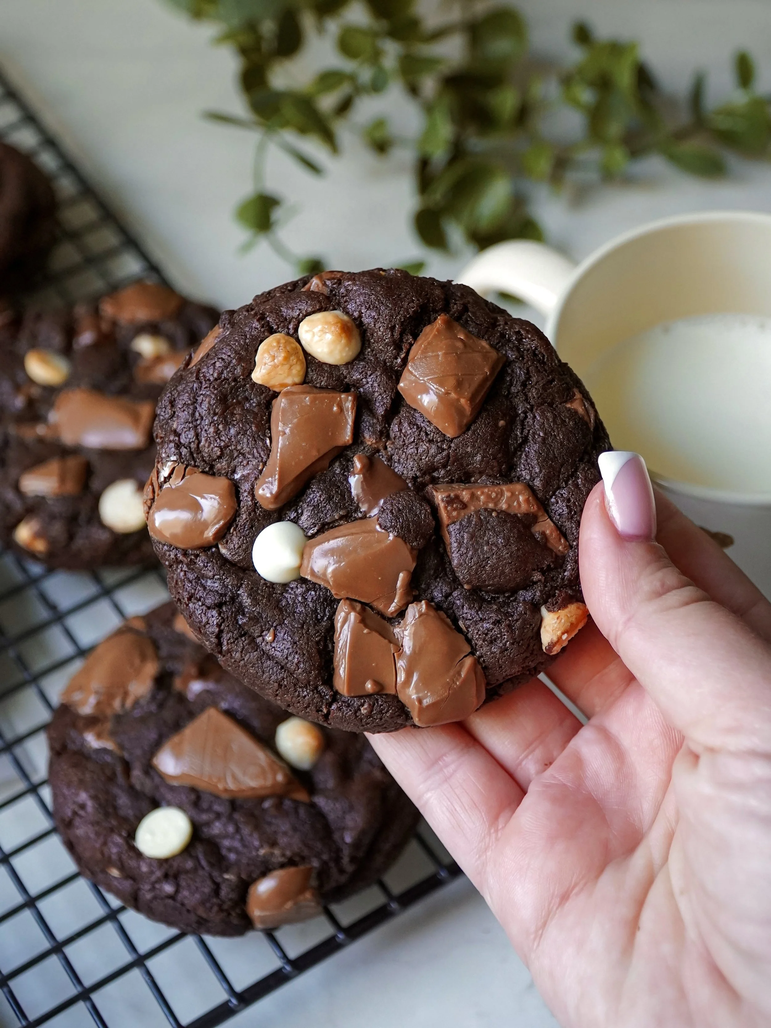 Triple Chocolate Cookies