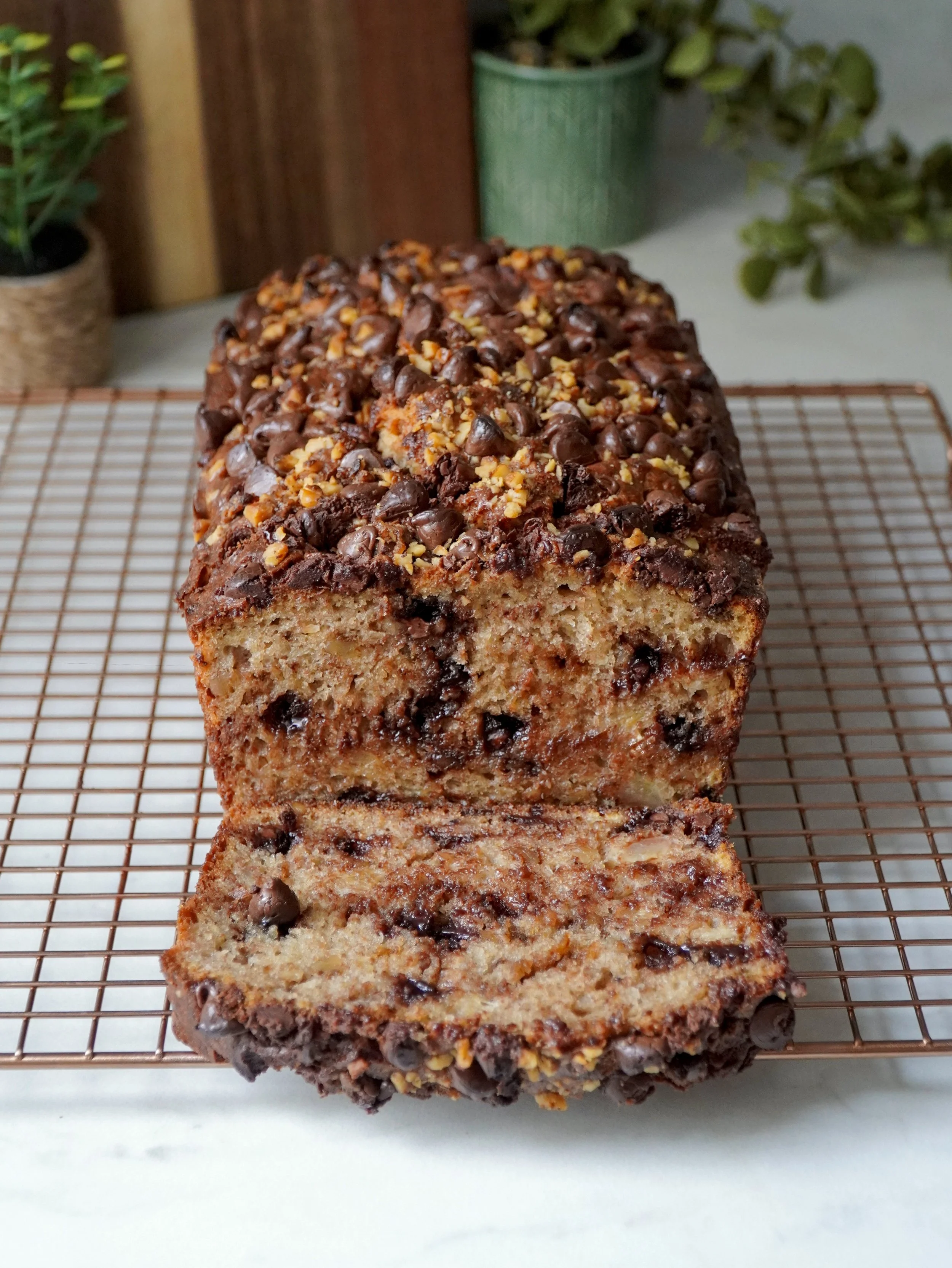 Chocolate Chip Walnut Banana Bread