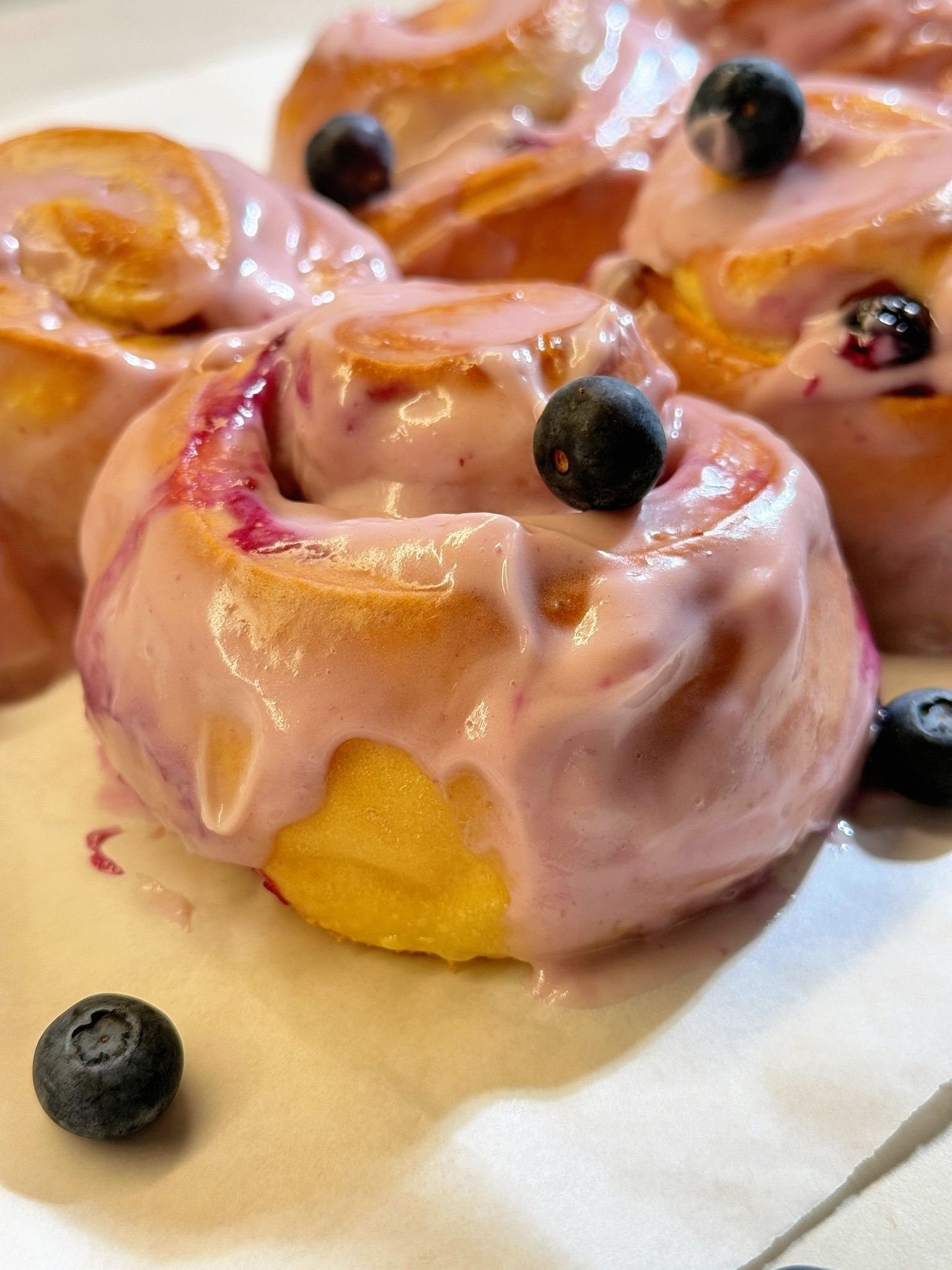 Blueberry Cheesecake Sweet Rolls