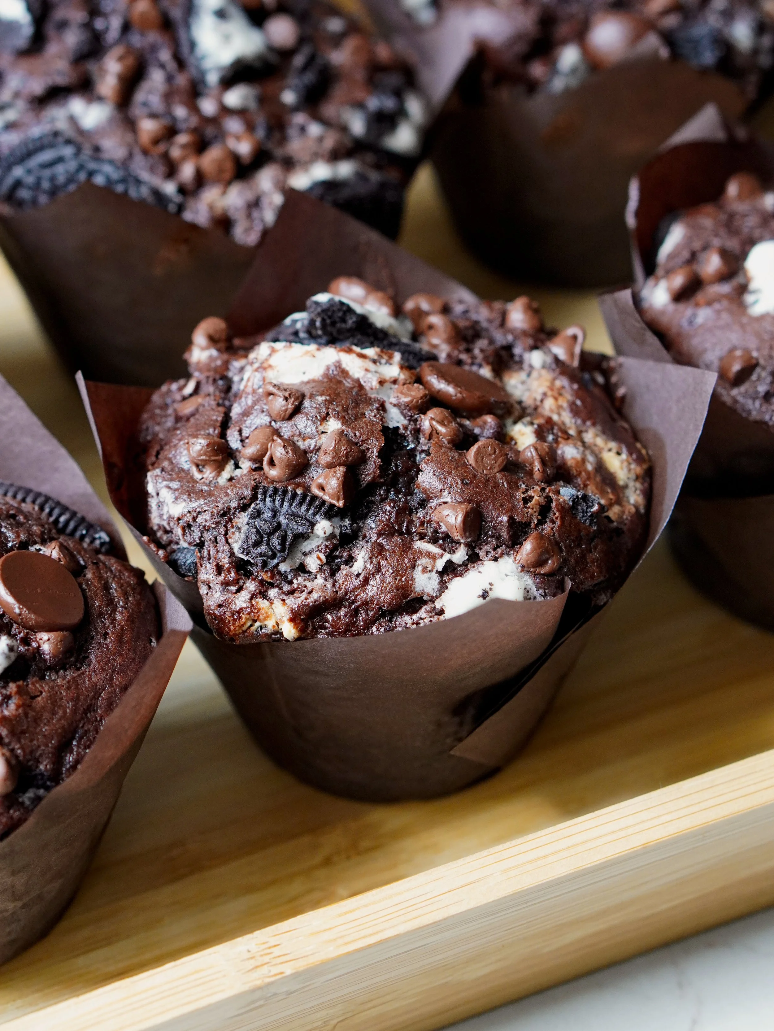 Chocolate Oreo Muffins