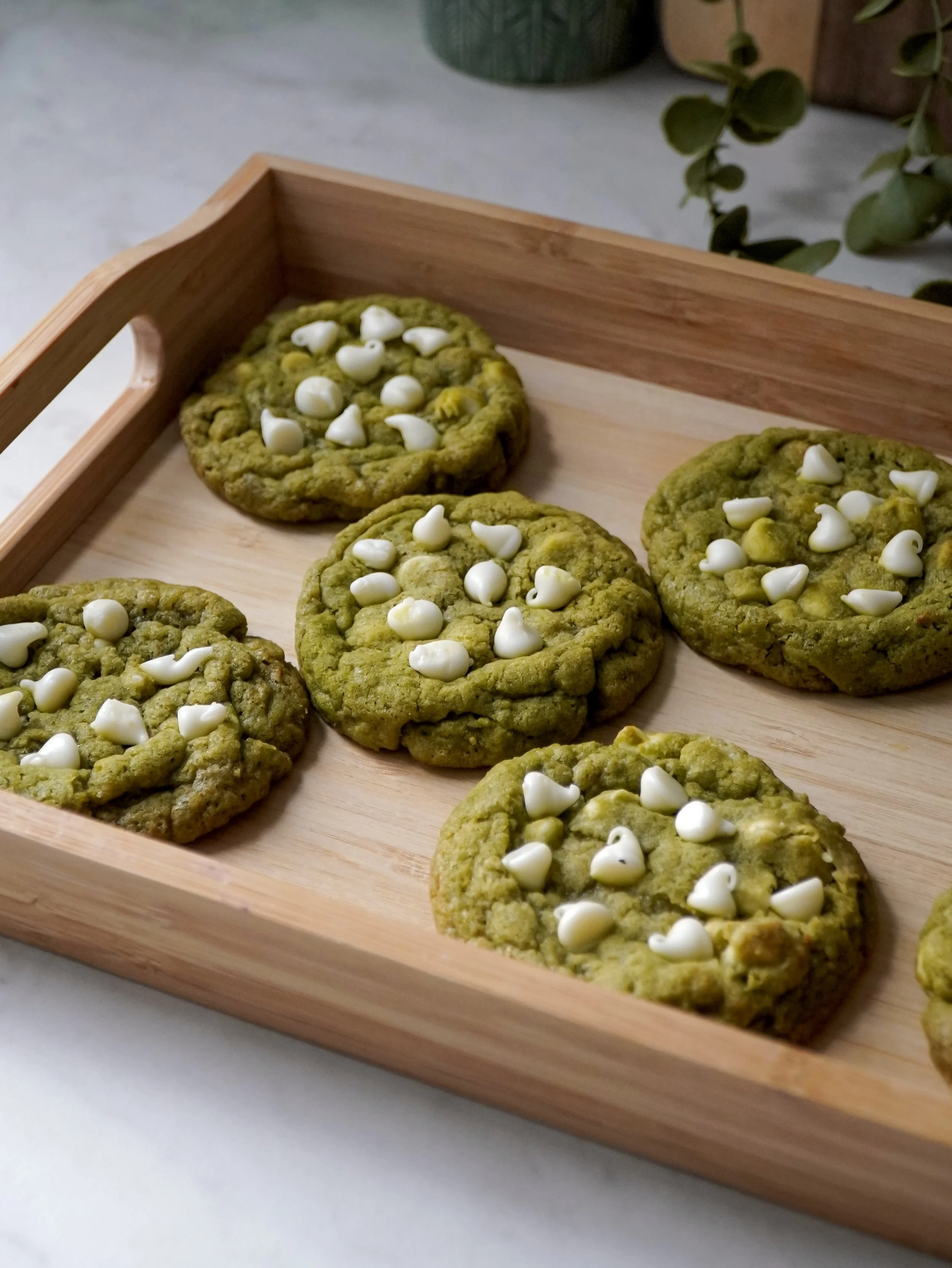 Matcha White Chocolate Chip Cookies