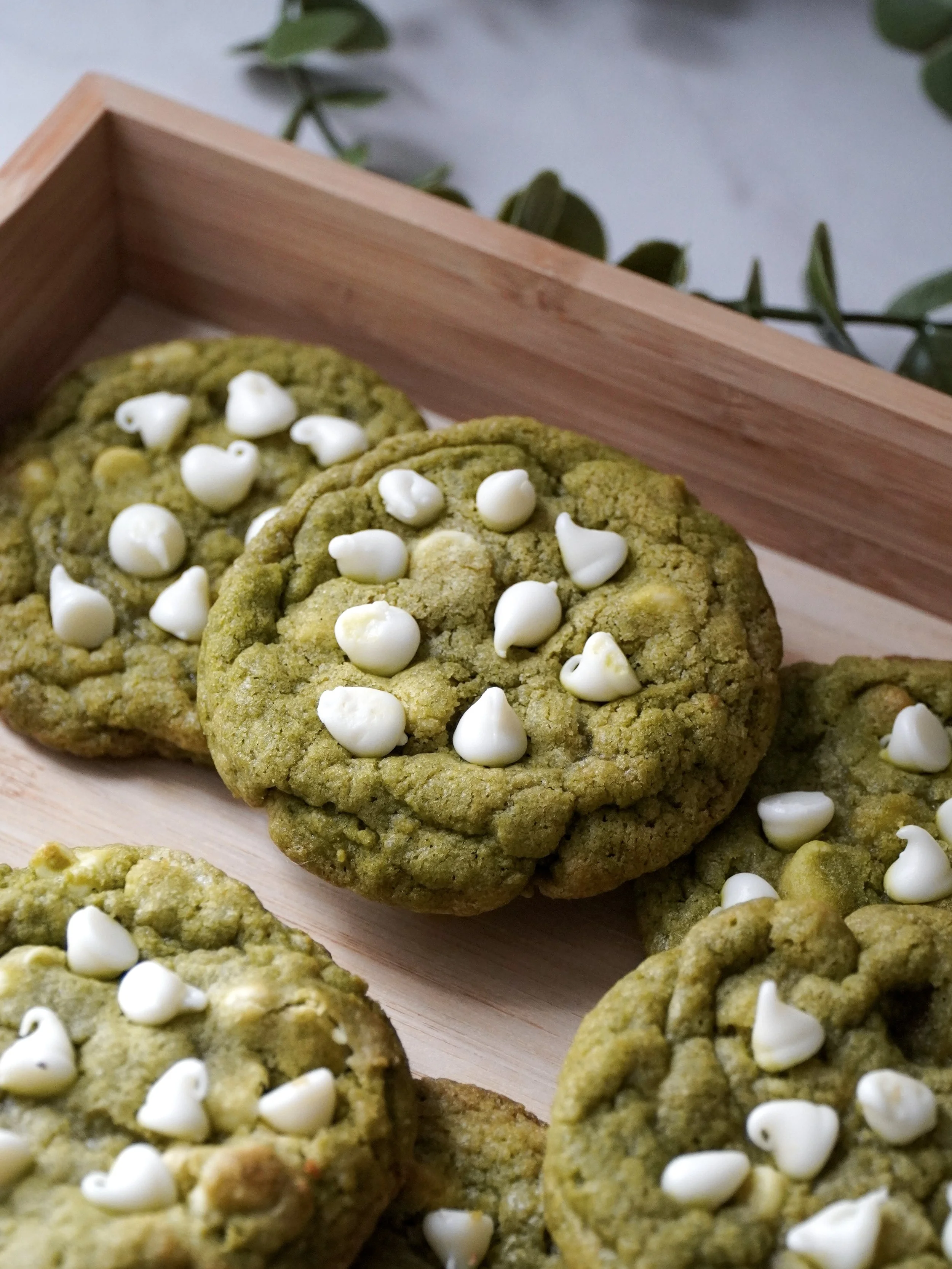 Matcha White Chocolate Chip Cookies