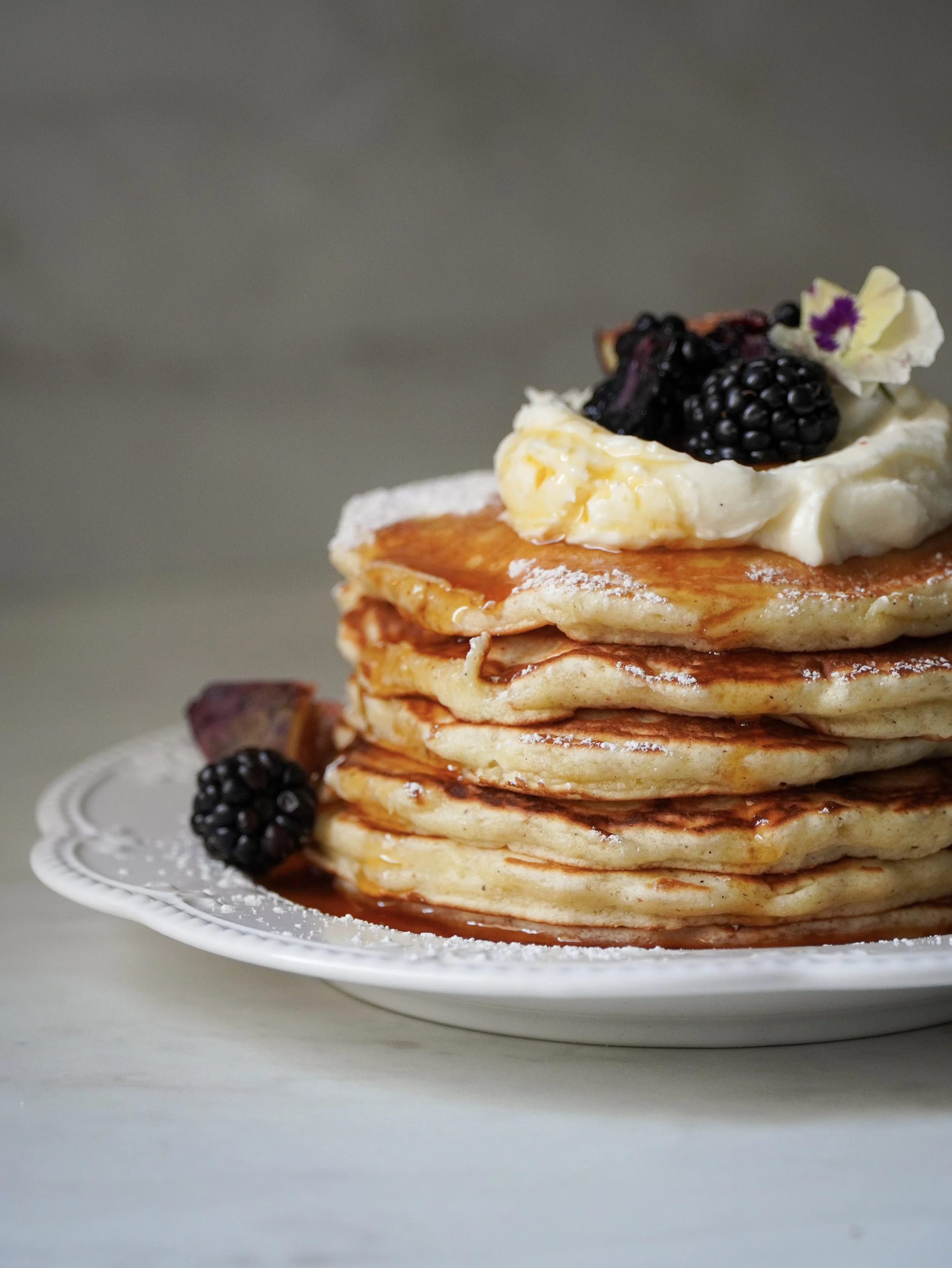 Brown Butter Vanilla Pancakes