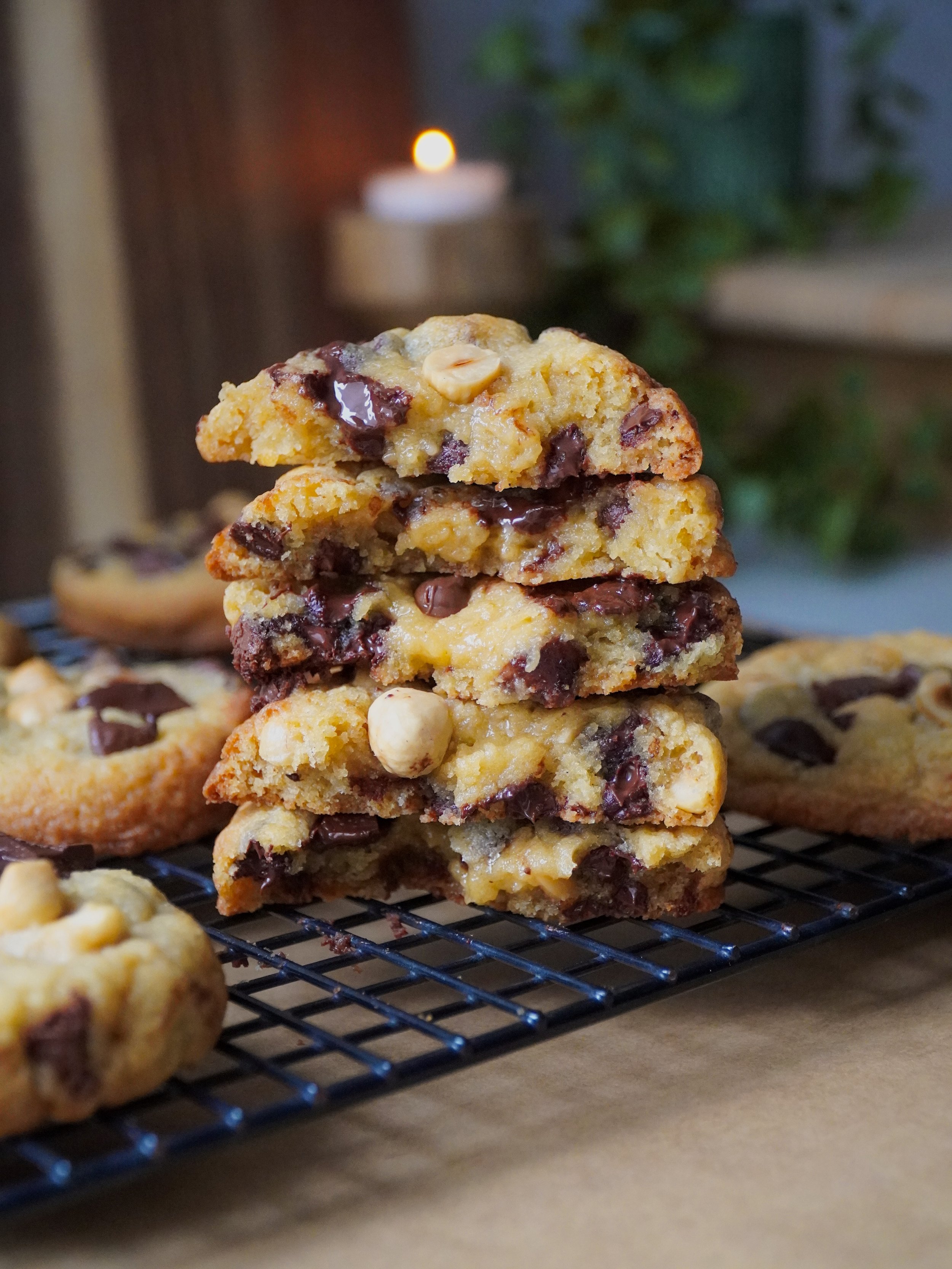 Chocolate Chip Hazelnut Cookies