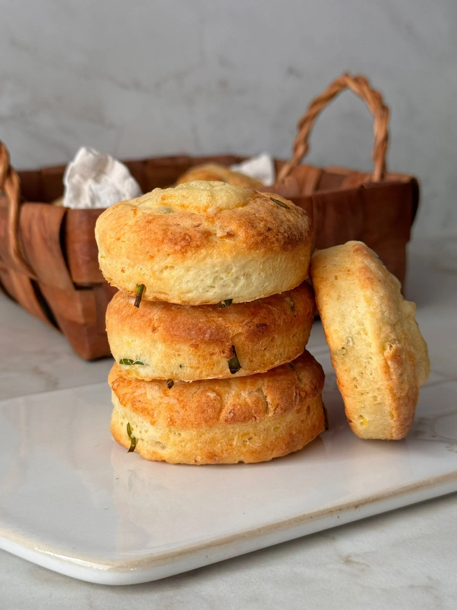 Potato Biscuits with Cheese and Chives