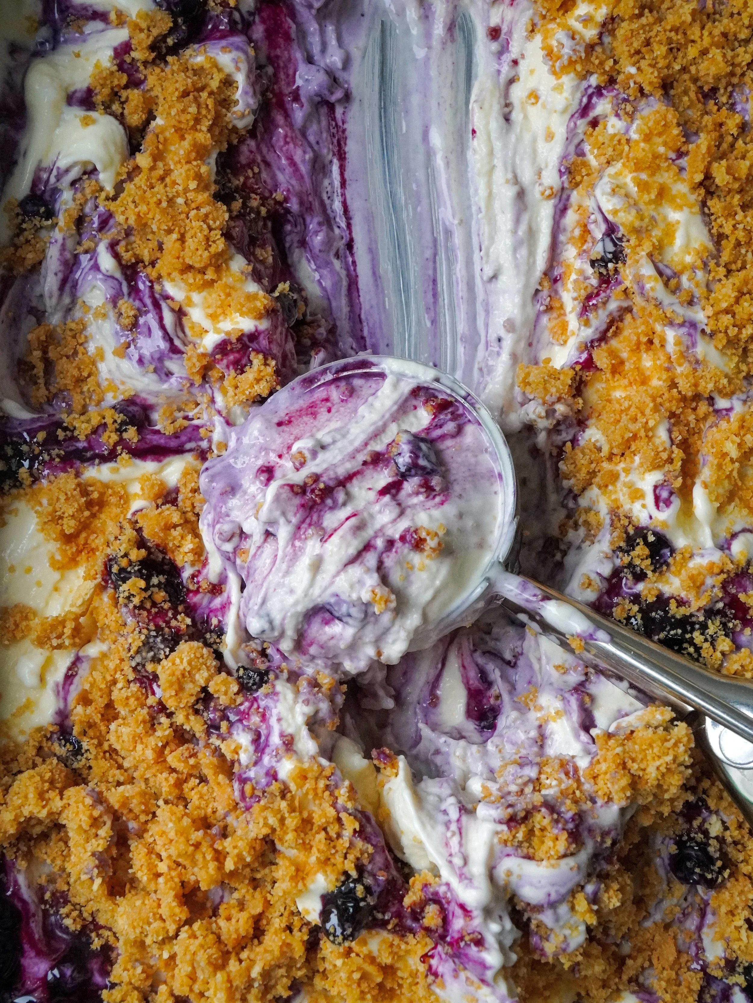 Wild Blueberry Cheesecake Ice Cream
