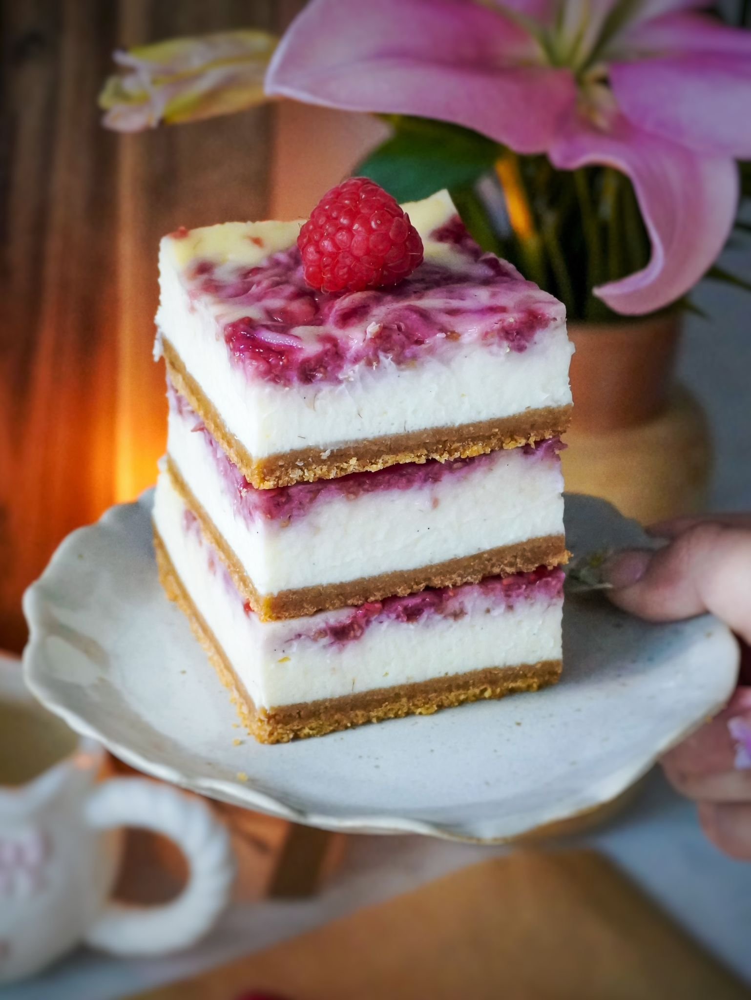 Raspberry Cheesecake Bars