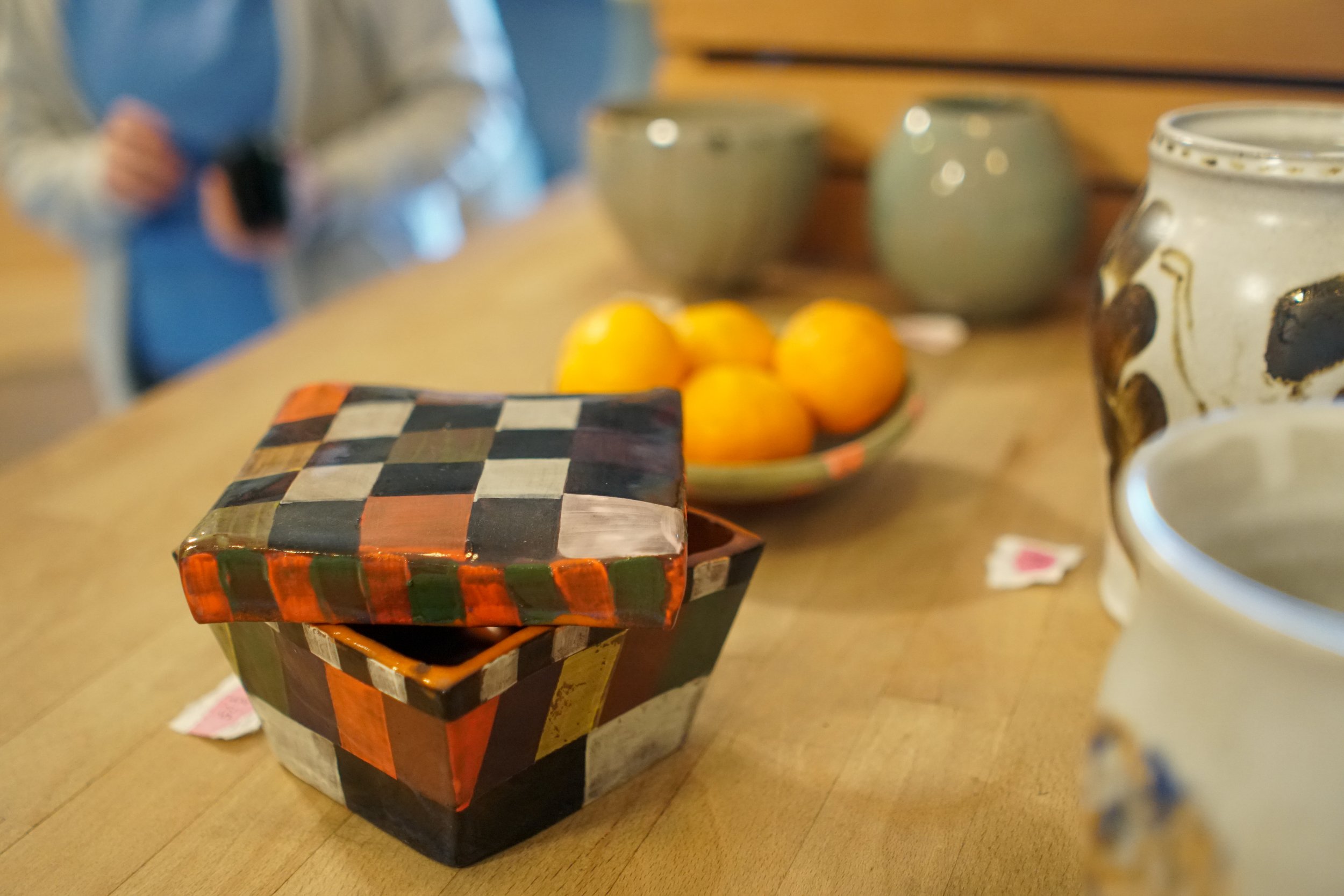 Selection of thrown and hand-built pieces from 2023-2024.
