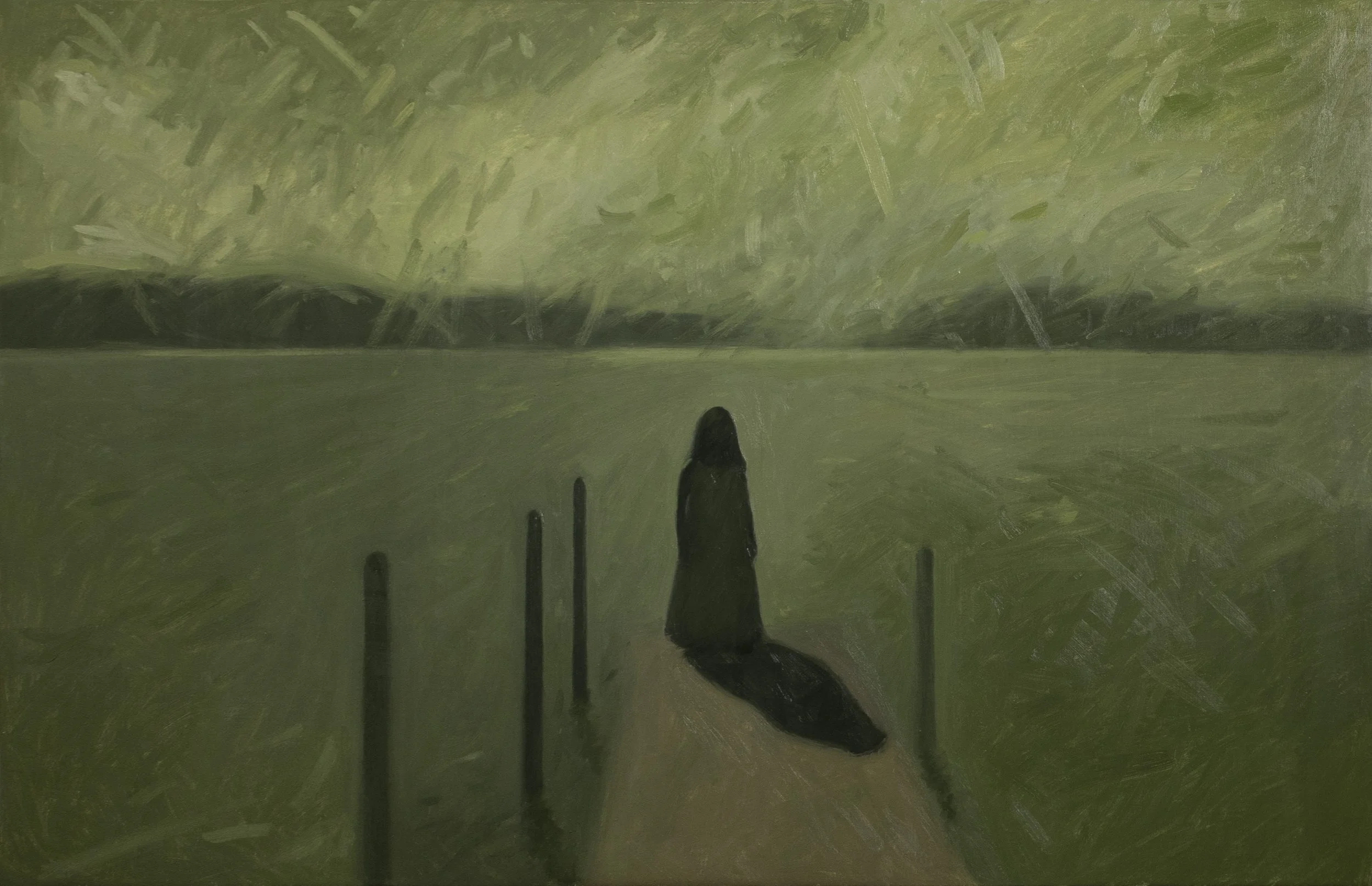 Eden, oil on linen, 20 x 30 inches, 2025.
