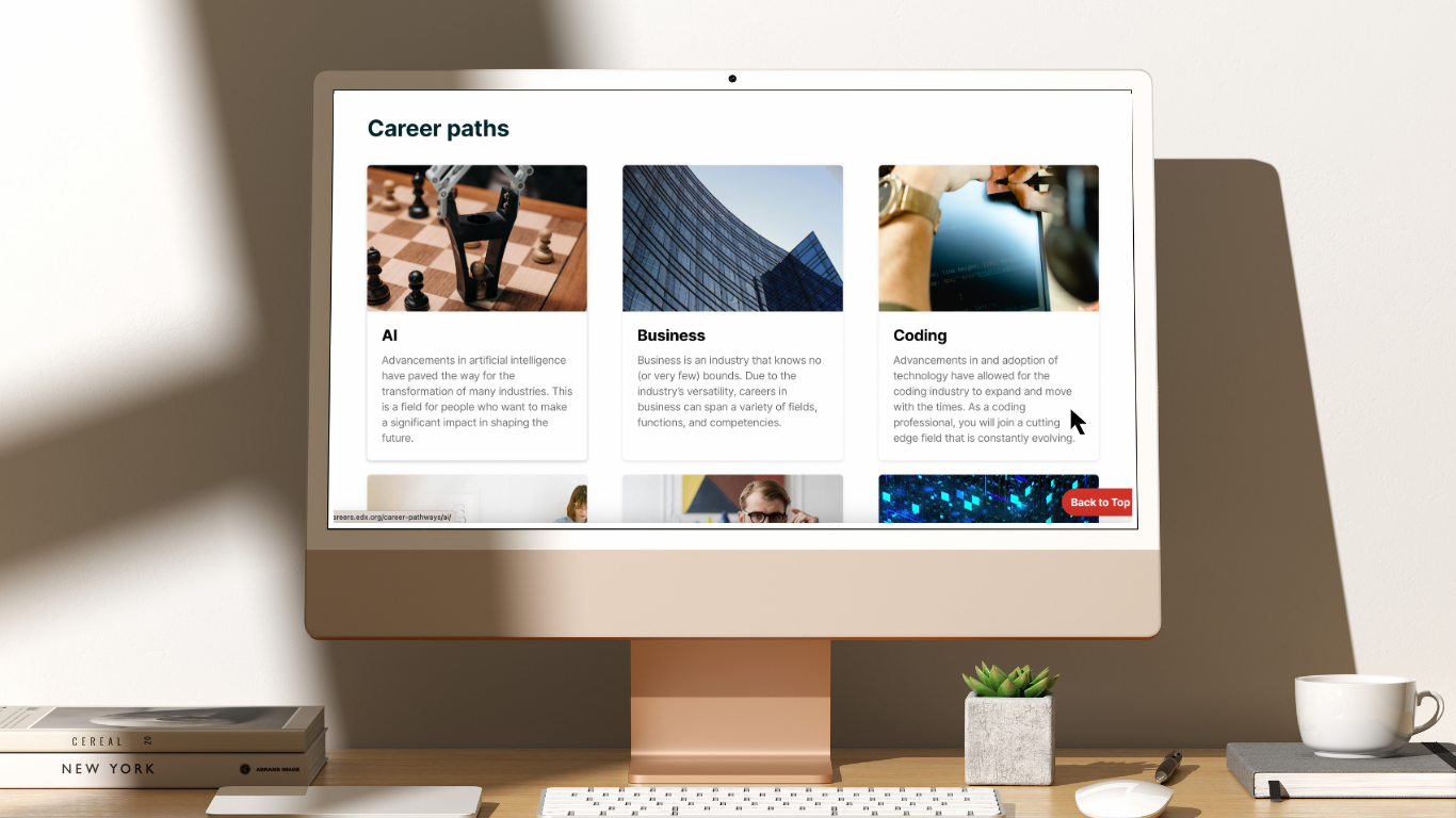 New career pages with updated content and designs.