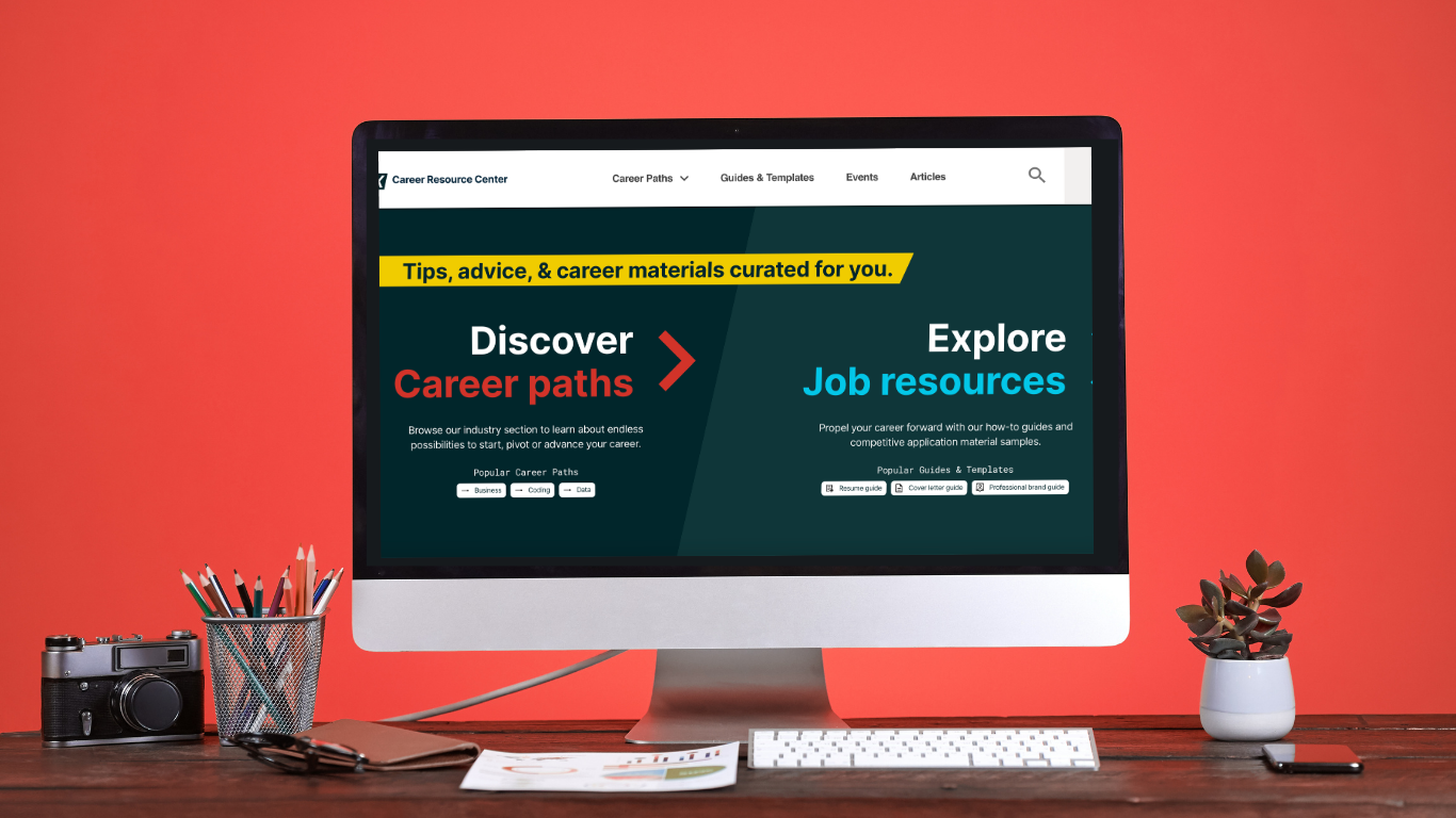 Updated career site homepage. 