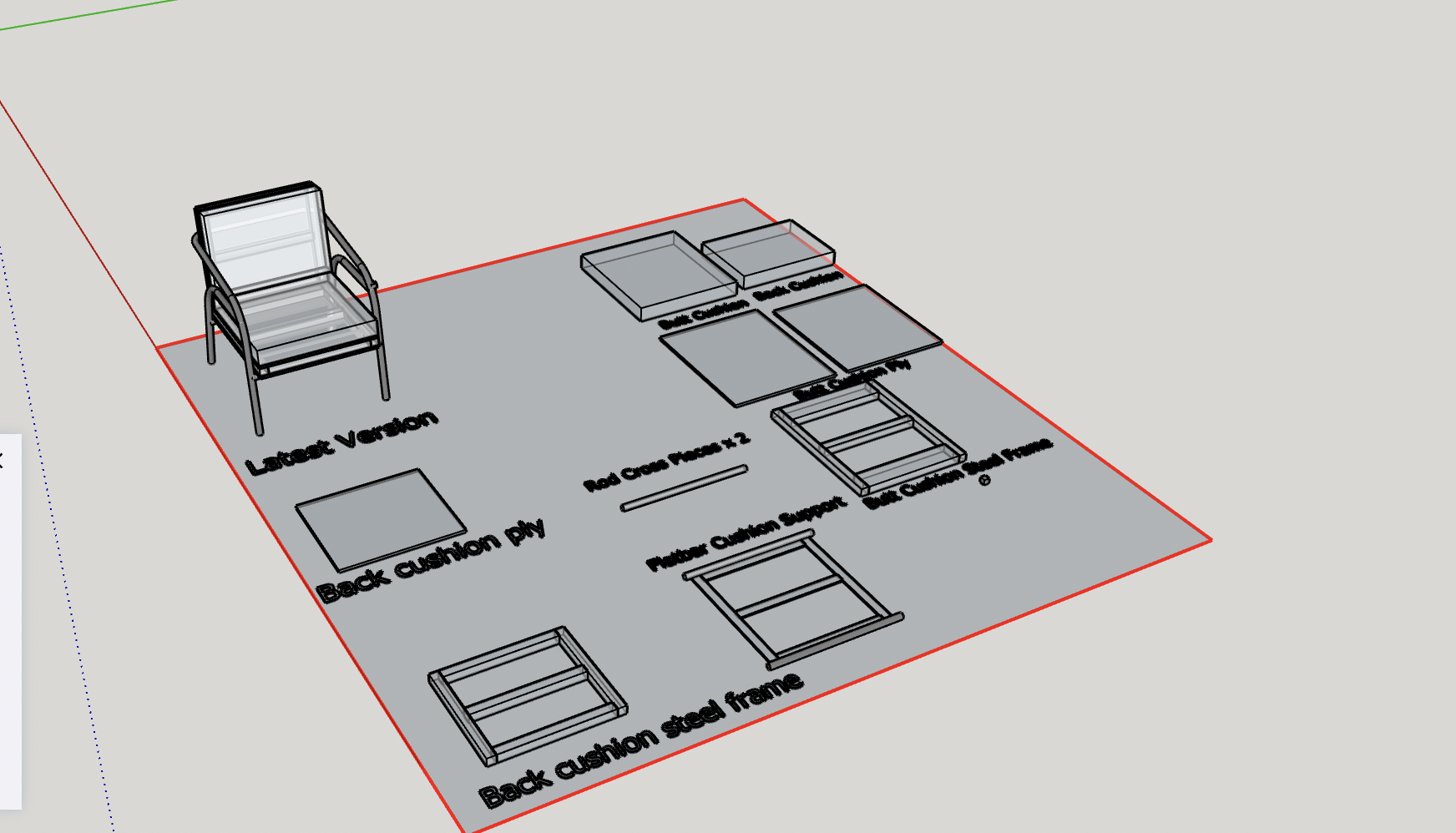 Screenshot of a chair design plan.