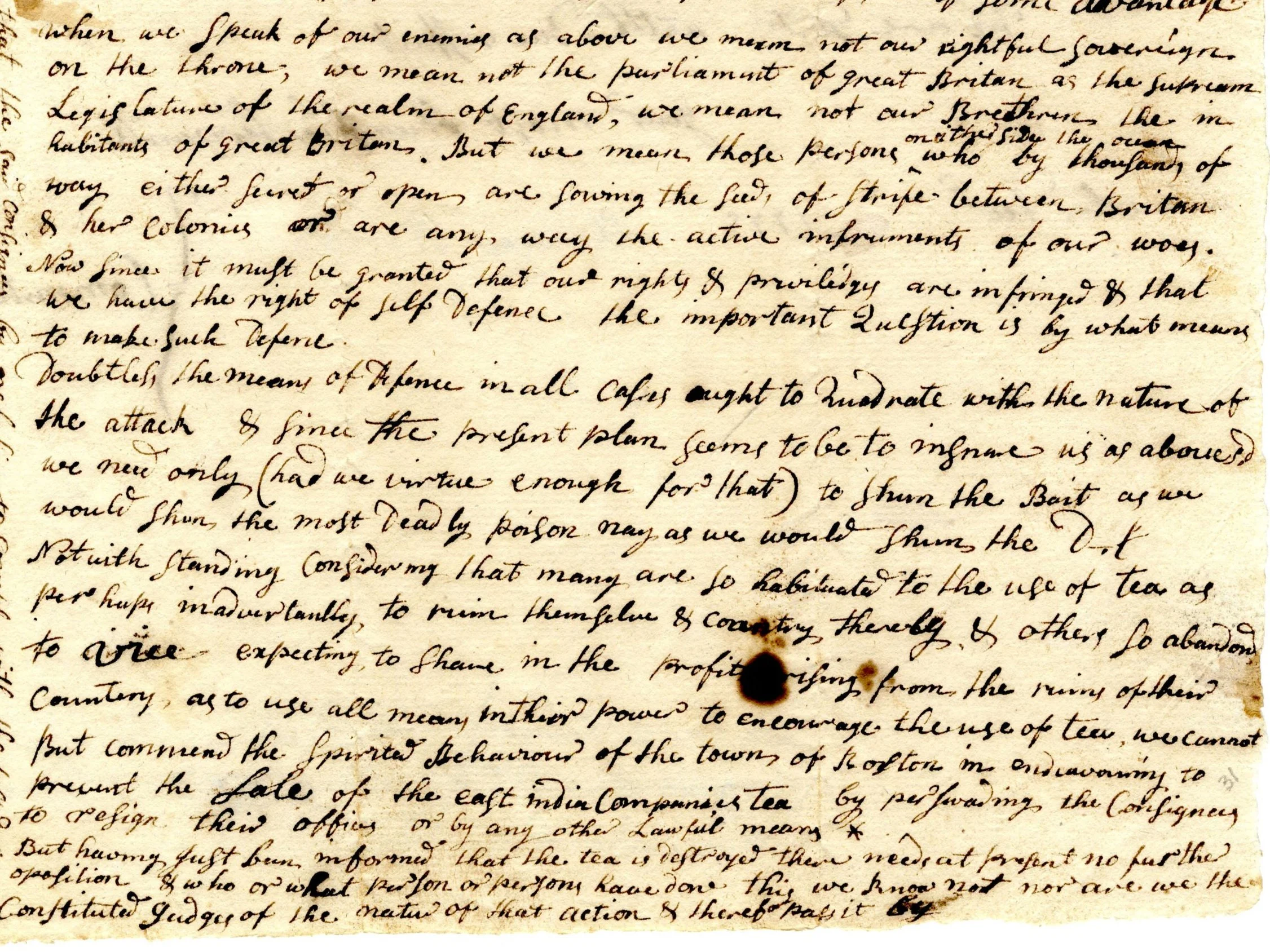 … That in December 1773, Lincoln’s reaction to the Dumping of the Tea into Boston harbor was rather tepid?
