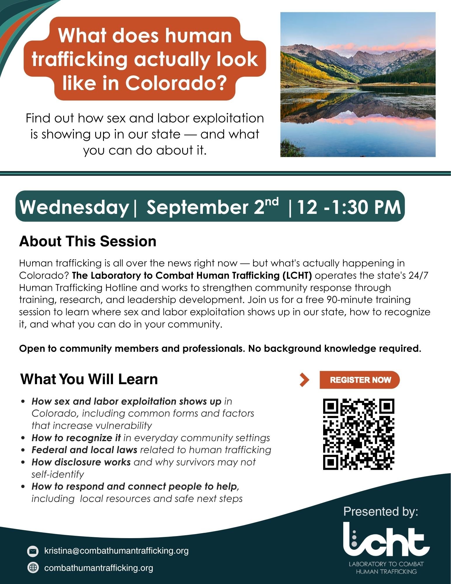 LCHT COMMUNITY VIRTUAL TRAINING