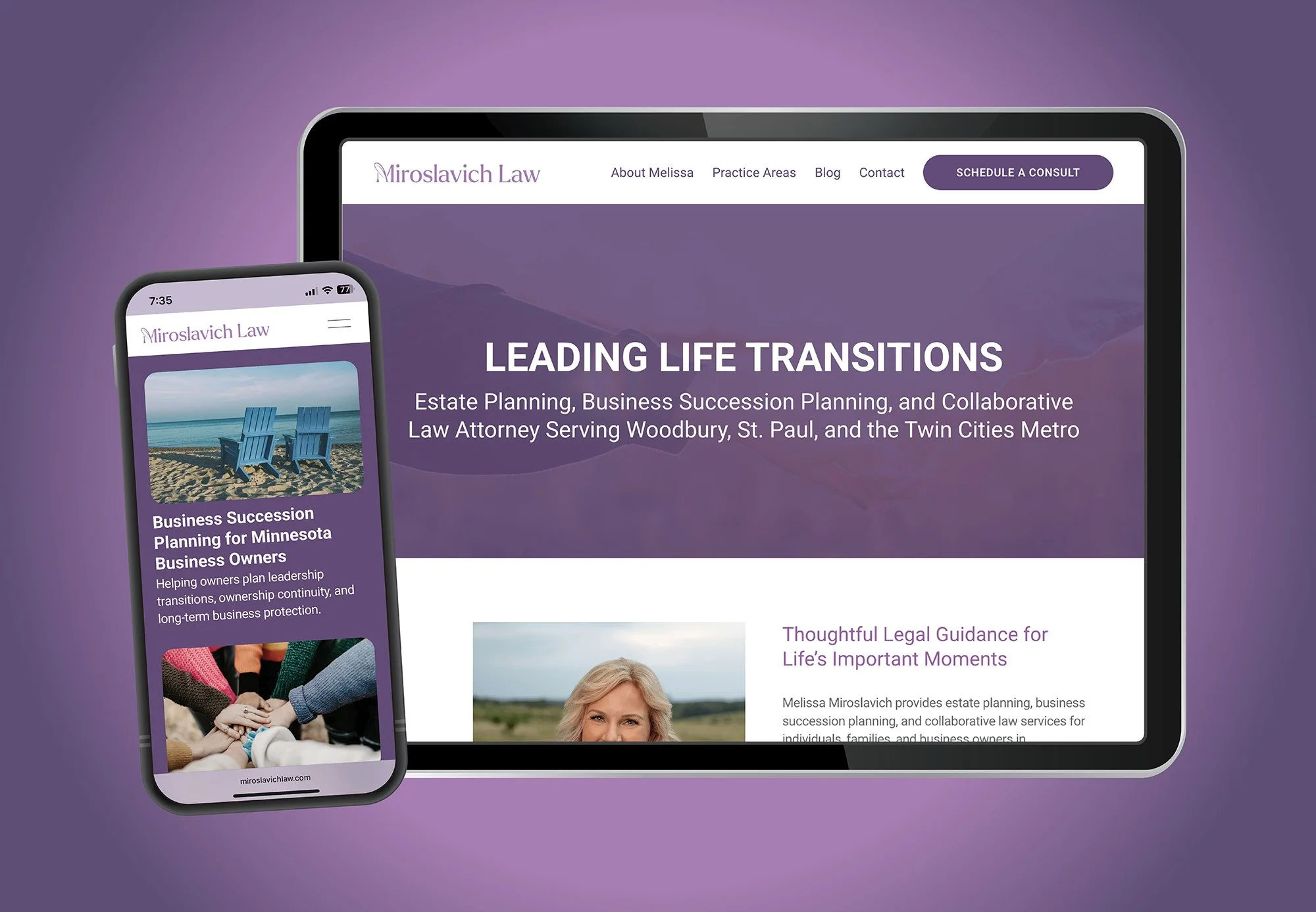 Website and mobile design — new website with enhanced engagement and ease of use for client. (active)