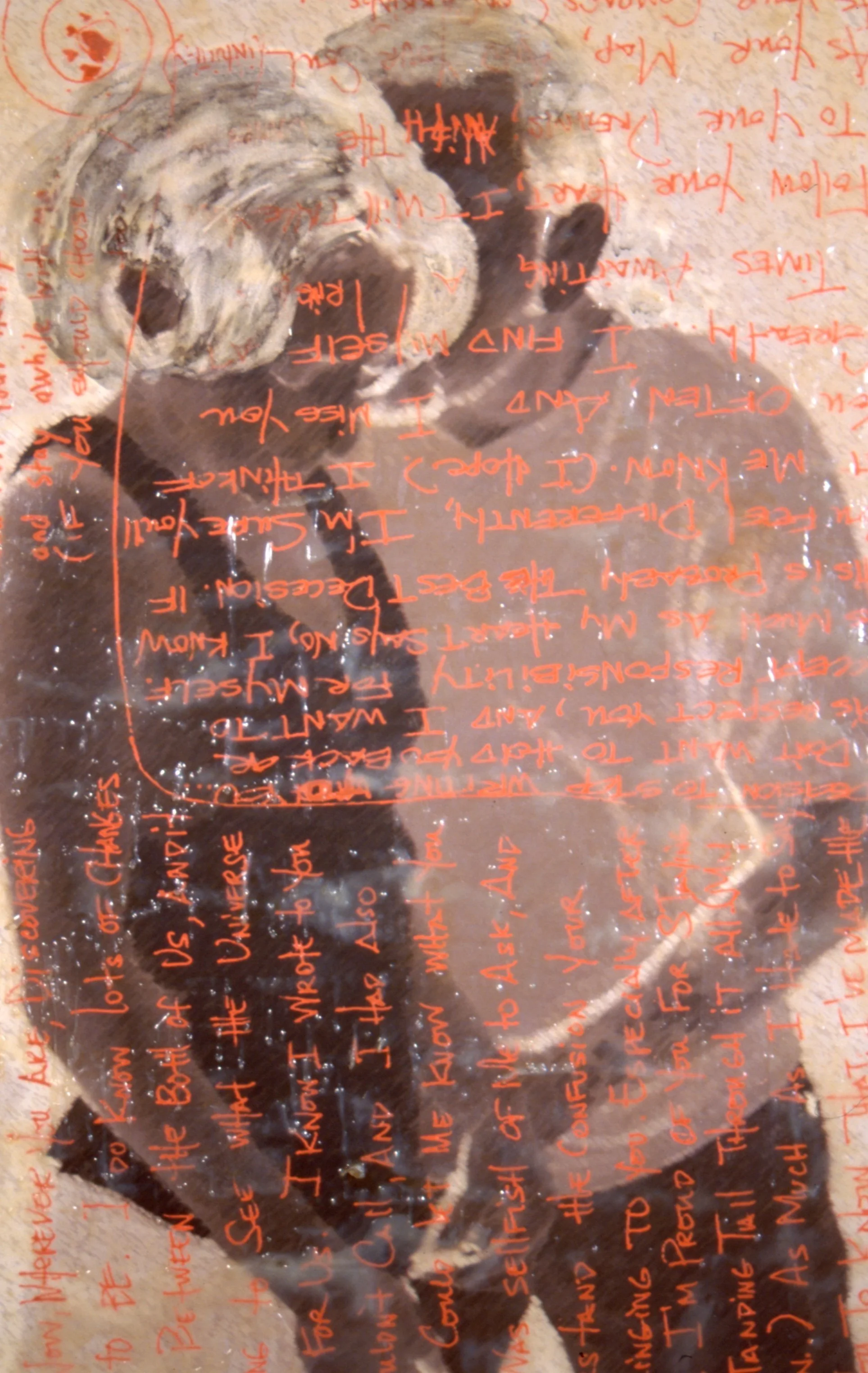 Rules of the Game #5 - Inkjet on canvas, bee's wax, varathane 24"x30"