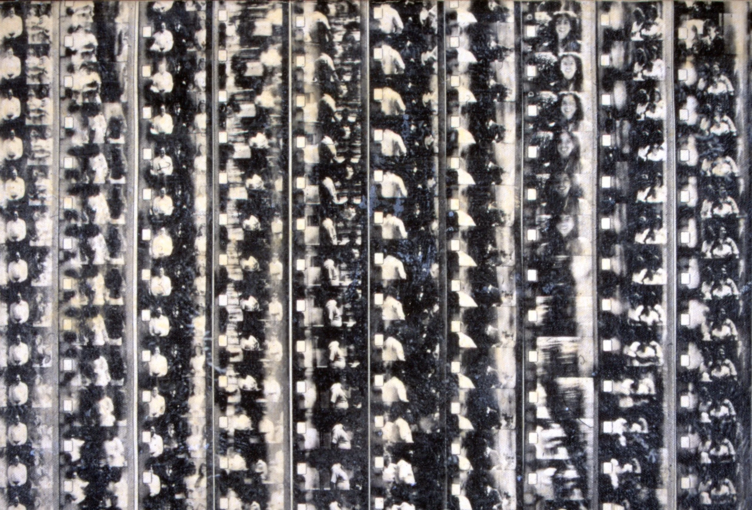 Tres minutos de vida (detail) - Canvas, liquid emulsion, latex, wood 32"x40"