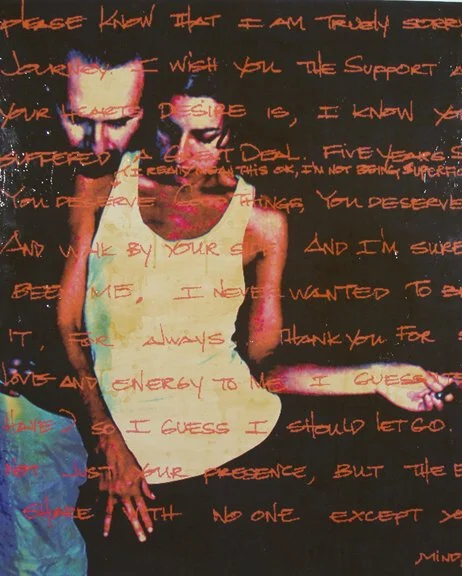 Rules of the Game #2 - Inkjet on canvas, bee's wax, varathane 40"x50"