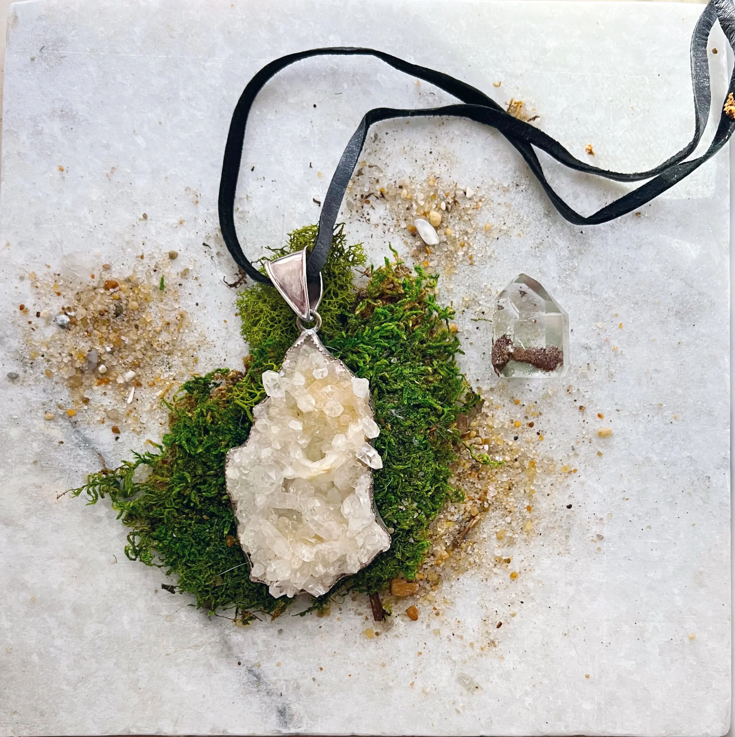 Guiding  Light Quartz Cluster Necklace